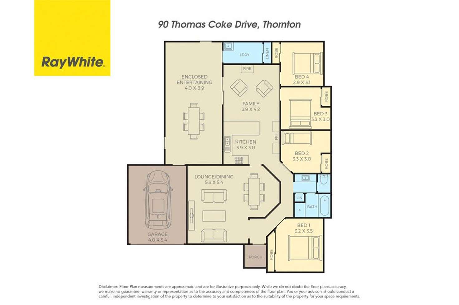 Floorplan of Homely house listing, 90 Thomas Coke Drive, Thornton NSW 2322