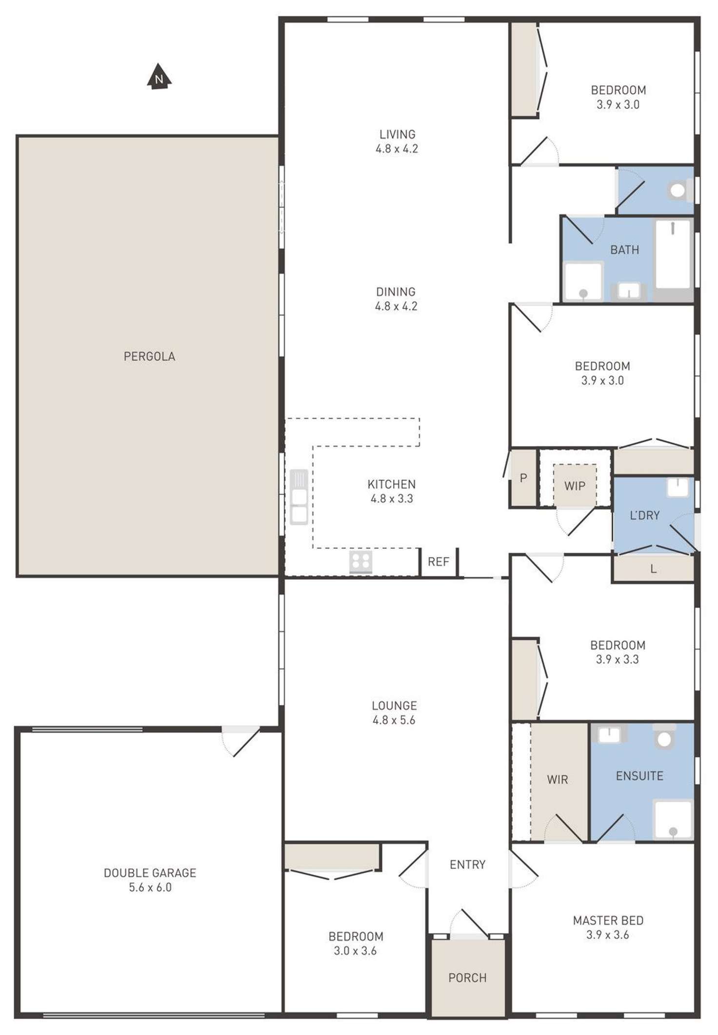 Floorplan of Homely house listing, 44 Eppalock Drive, Manor Lakes VIC 3024