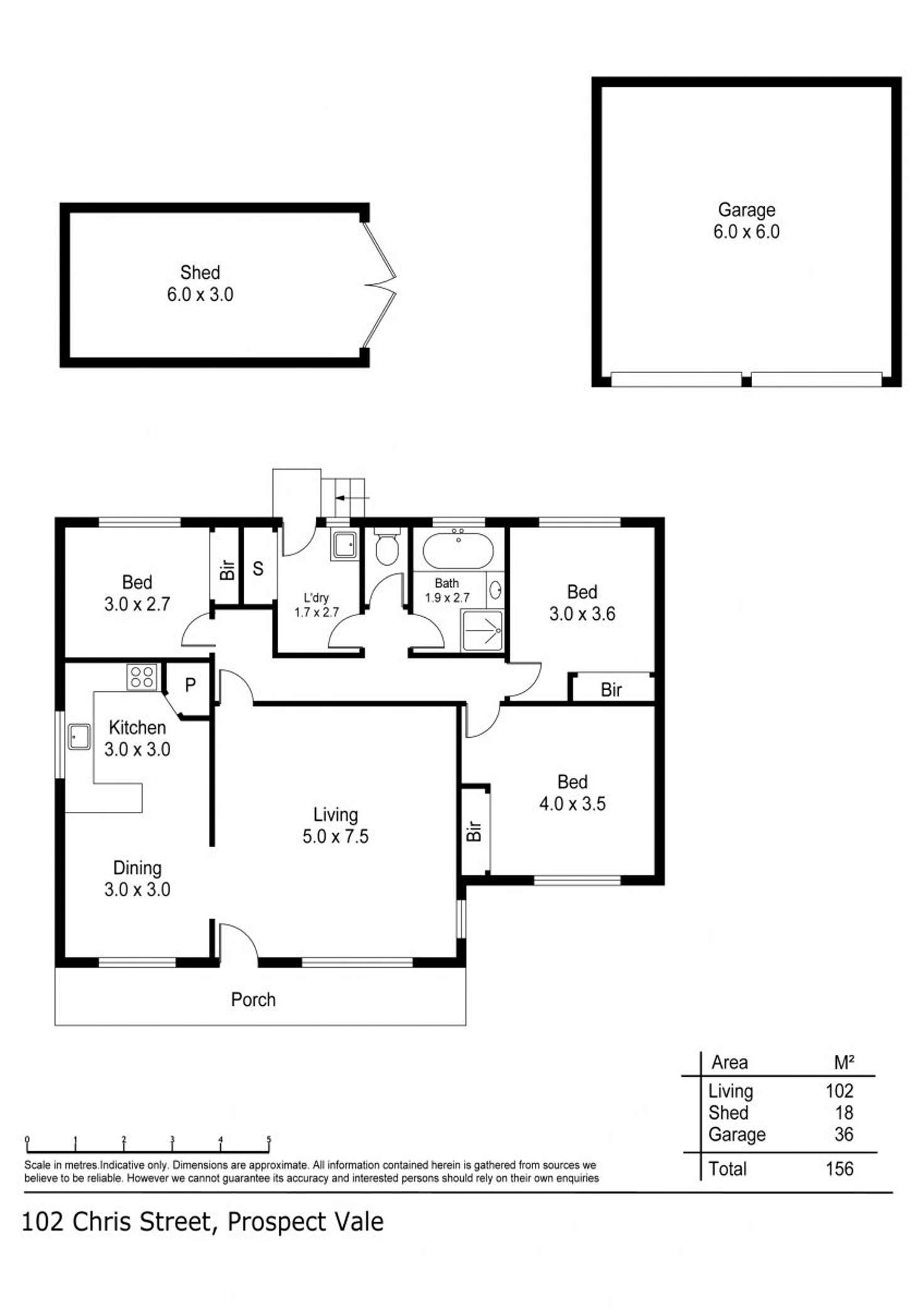 Floorplan of Homely house listing, 102 Chris Street, Prospect Vale TAS 7250