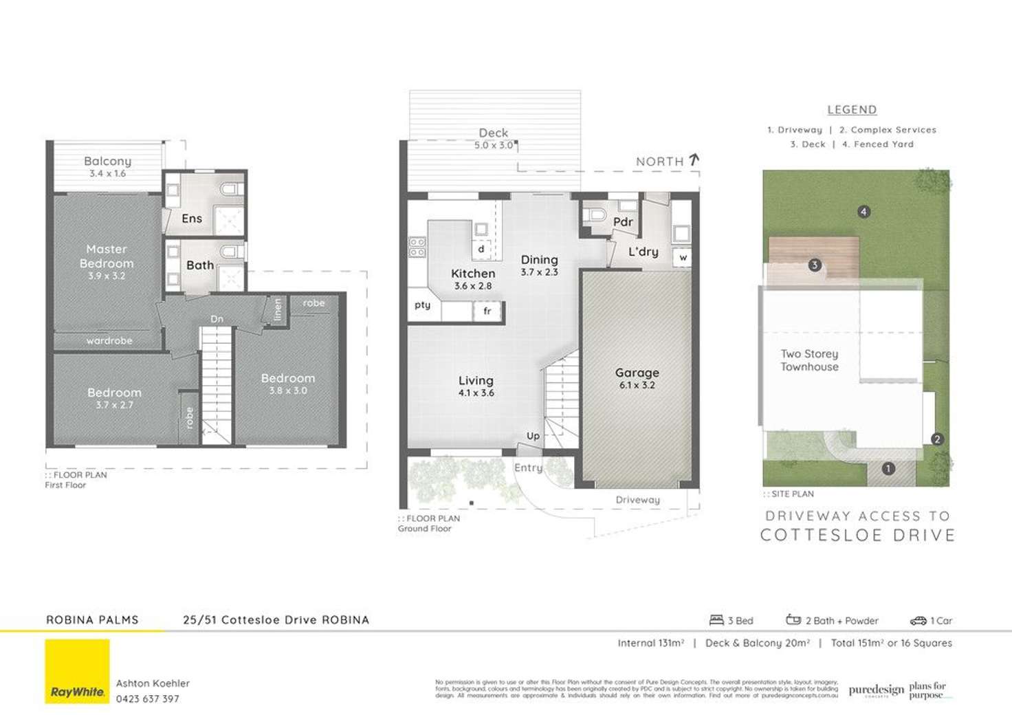 Floorplan of Homely townhouse listing, 25/51 Cottesloe Drive, Robina QLD 4226