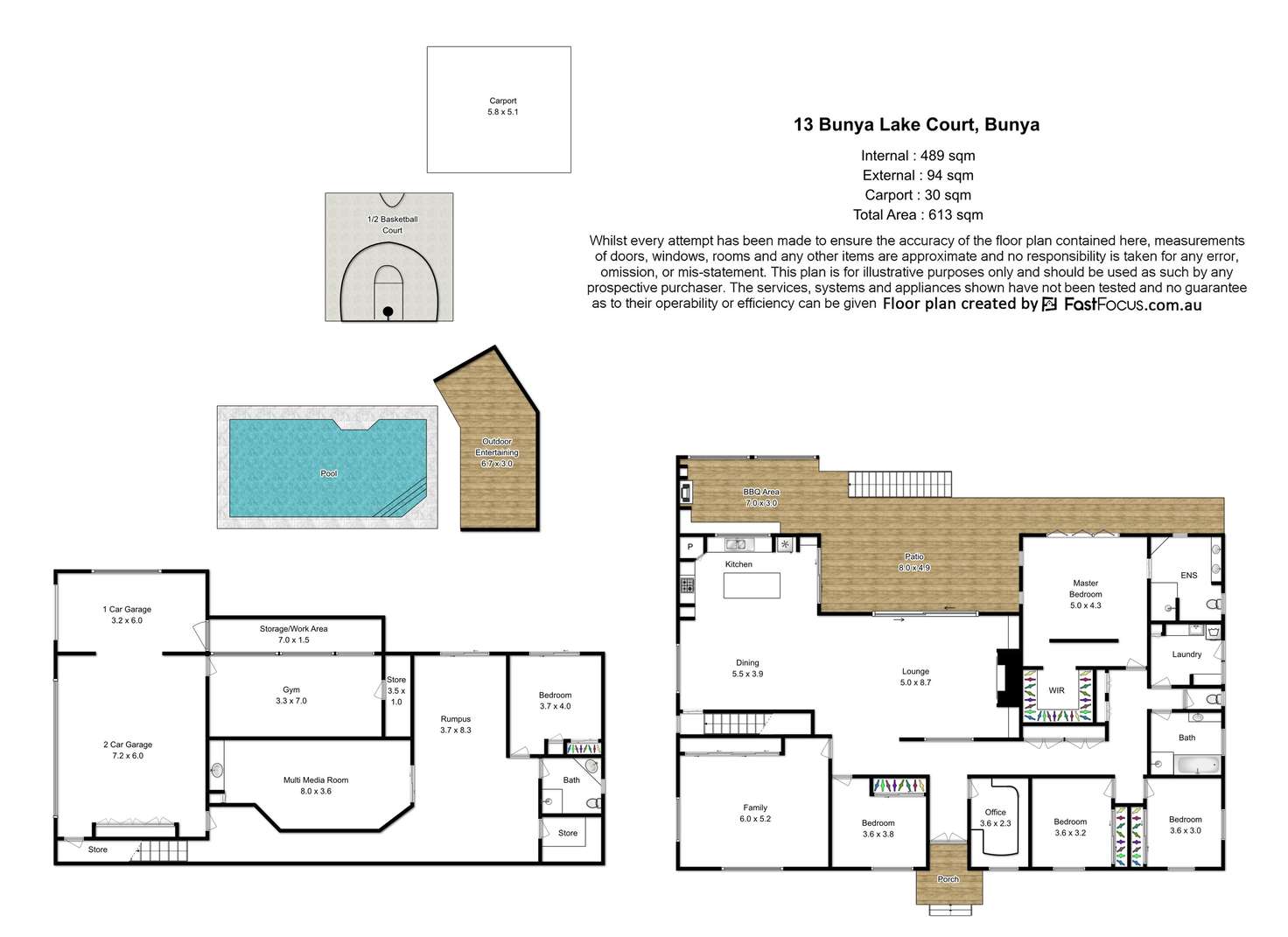 Floorplan of Homely house listing, 13 Bunya Lake Court, Bunya QLD 4055