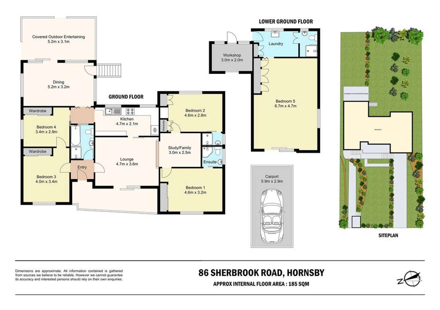 Floorplan of Homely house listing, 86 Sherbrook Road, Hornsby NSW 2077
