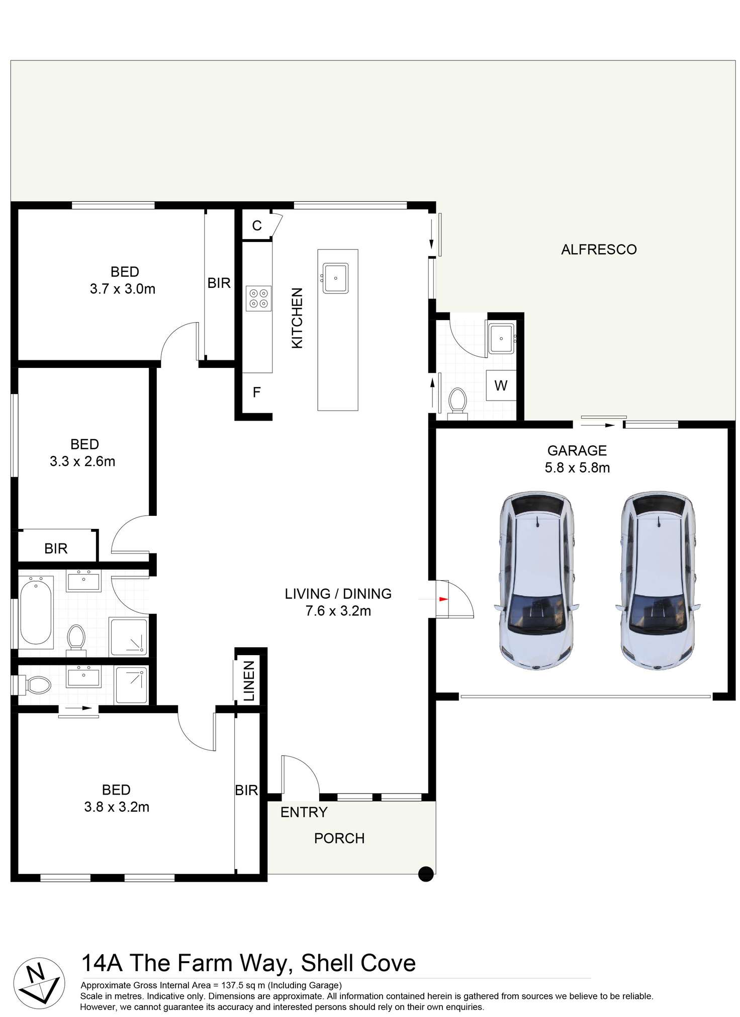Floorplan of Homely villa listing, 14a The Farm Way, Shell Cove NSW 2529