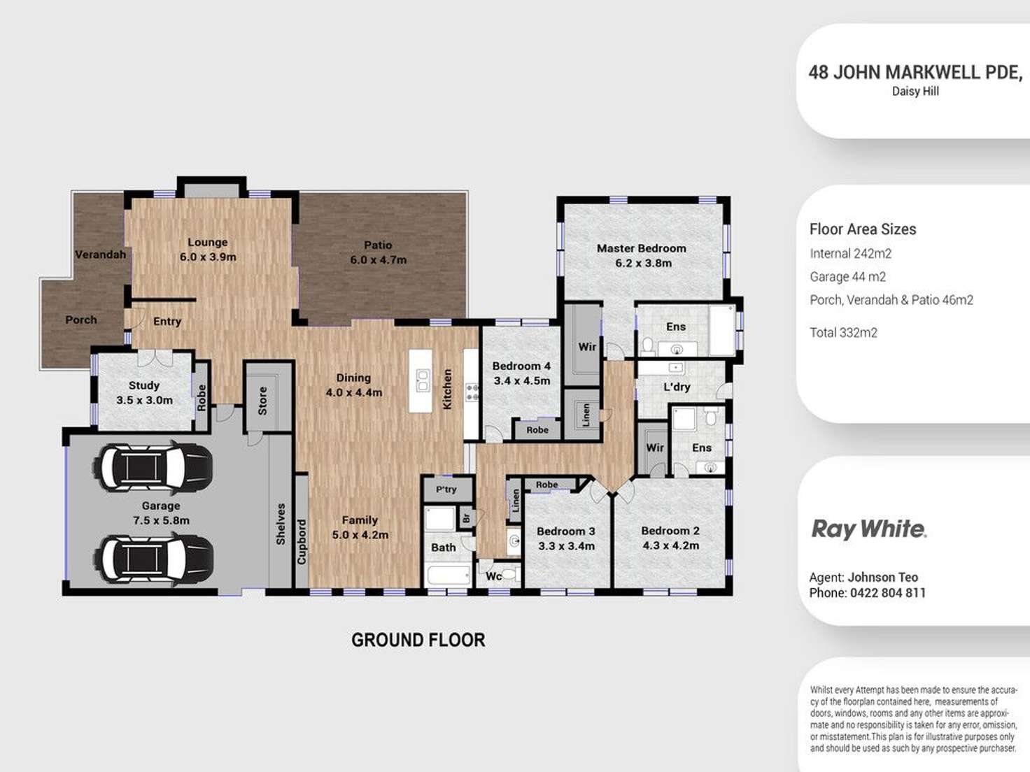 Floorplan of Homely house listing, 48 John Markwell Parade, Daisy Hill QLD 4127