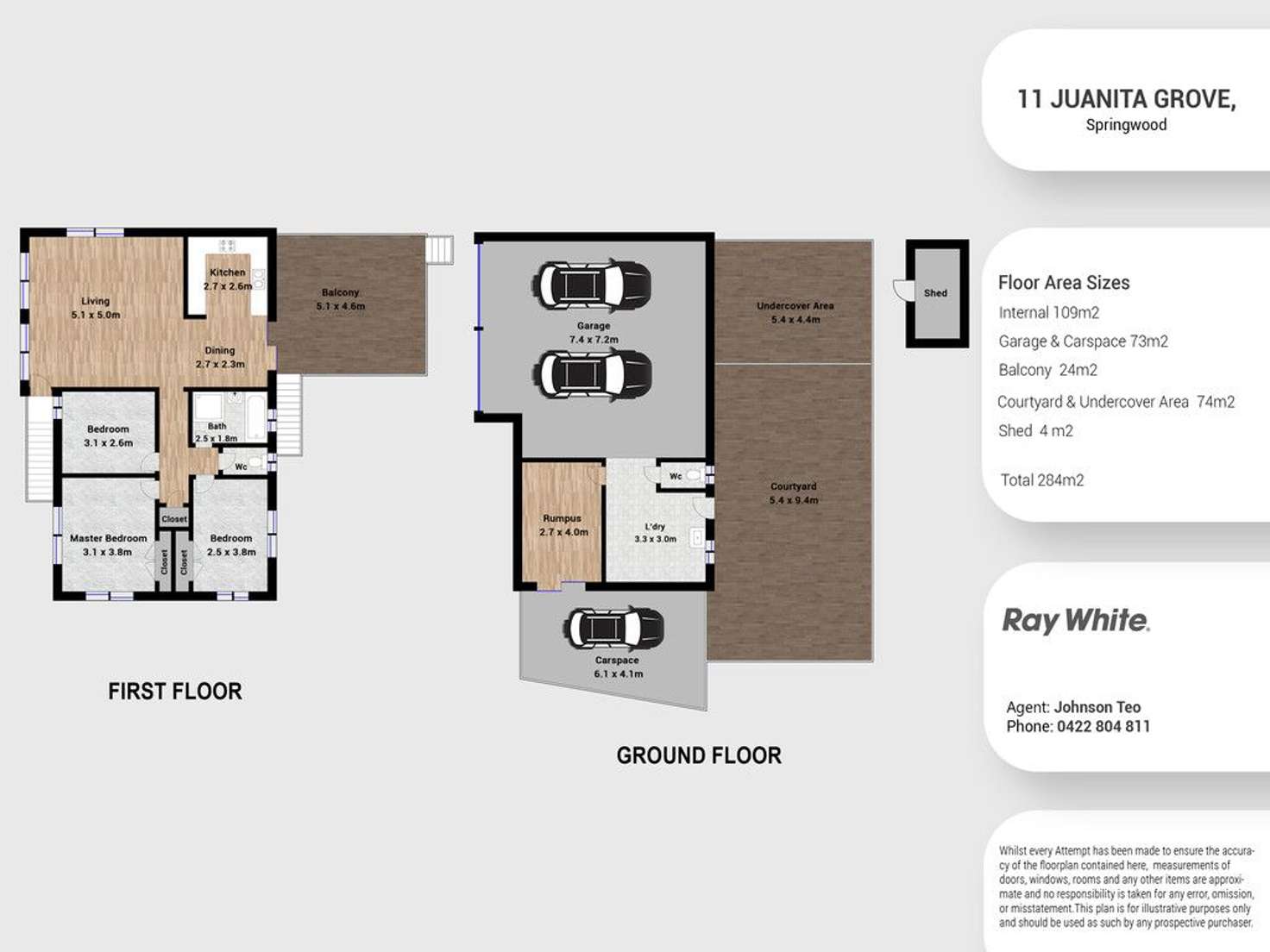 Floorplan of Homely house listing, 11 Juanita Grove, Springwood QLD 4127