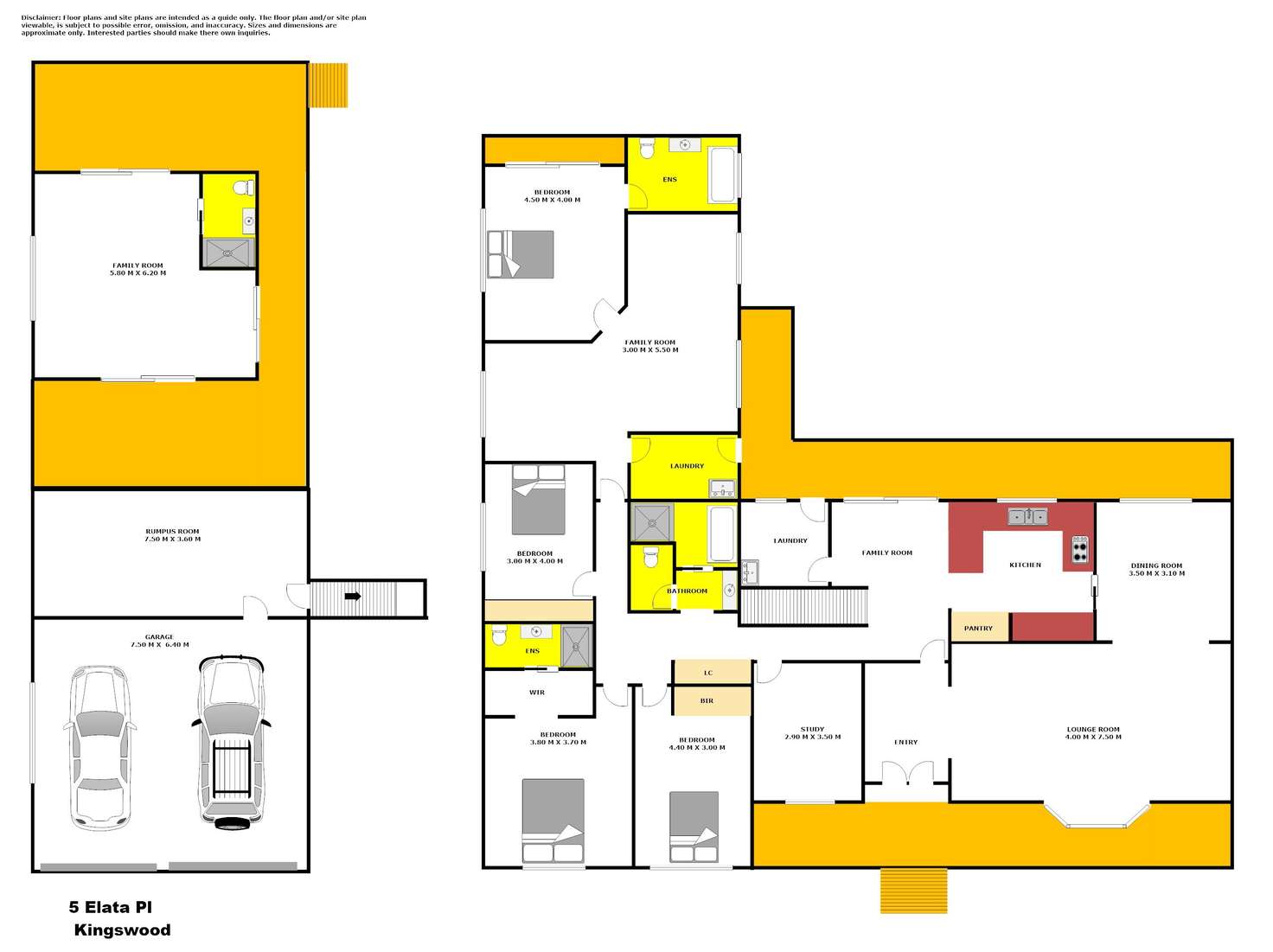 Floorplan of Homely house listing, 5 Elata Place, Kingswood NSW 2747