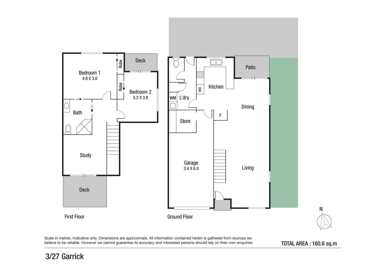 Floorplan of Homely unit listing, 3/27 Garrick Street, West End QLD 4810