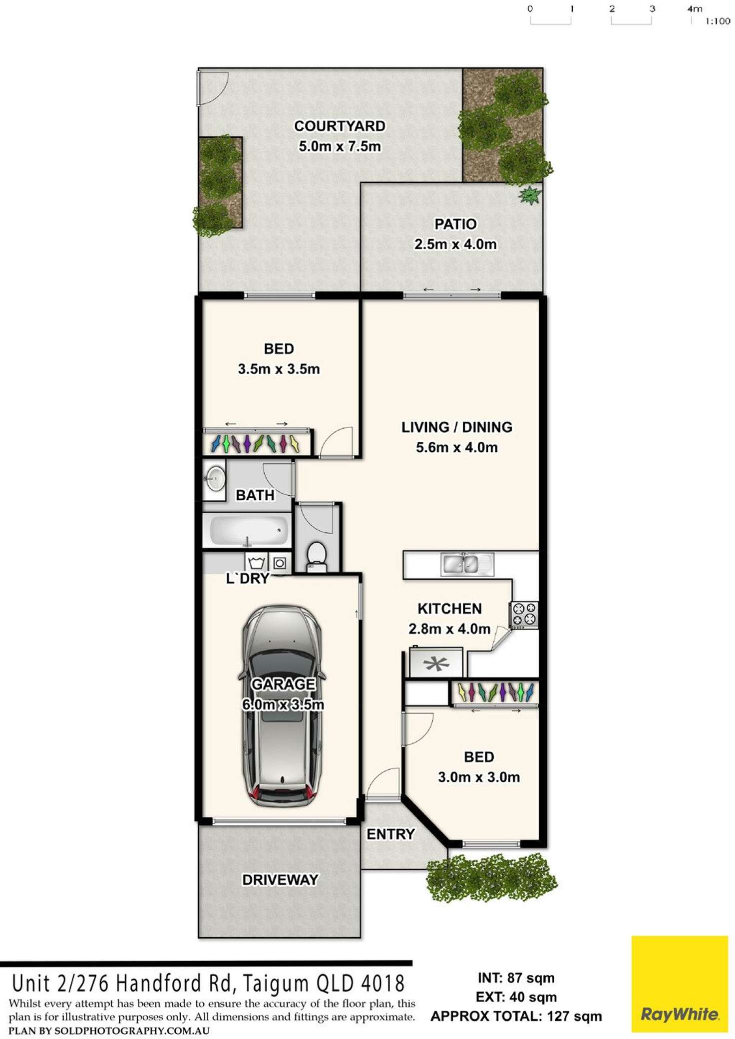 Floorplan of Homely unit listing, 2/276 Handford Road, Taigum QLD 4018