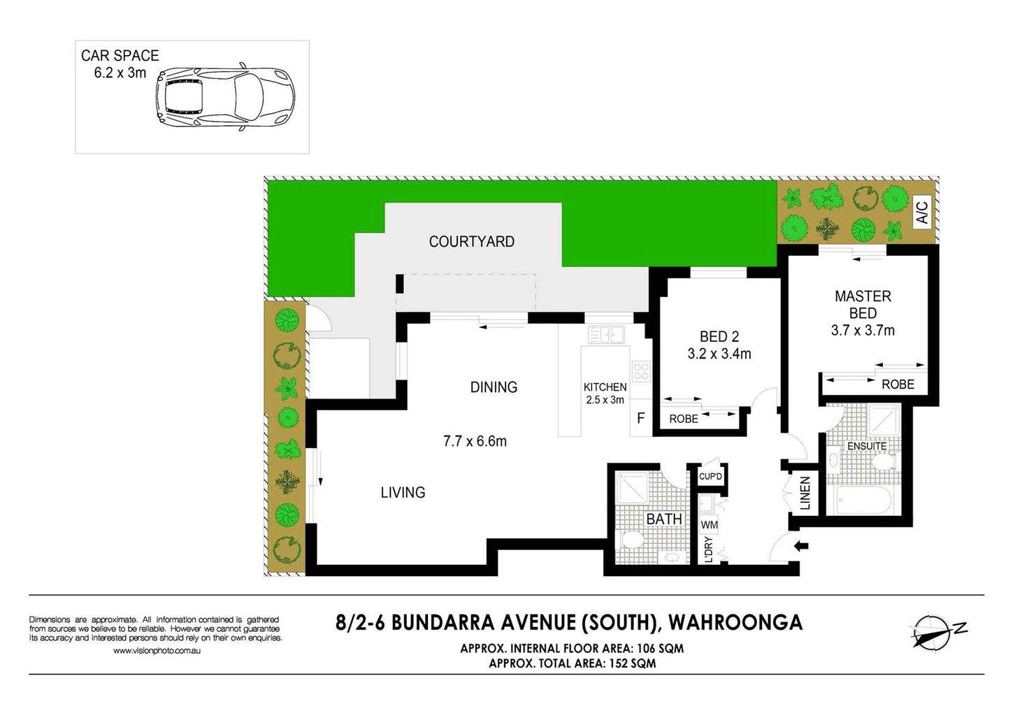Floorplan of Homely apartment listing, 8/2-6 Bundarra Avenue South, Wahroonga NSW 2076