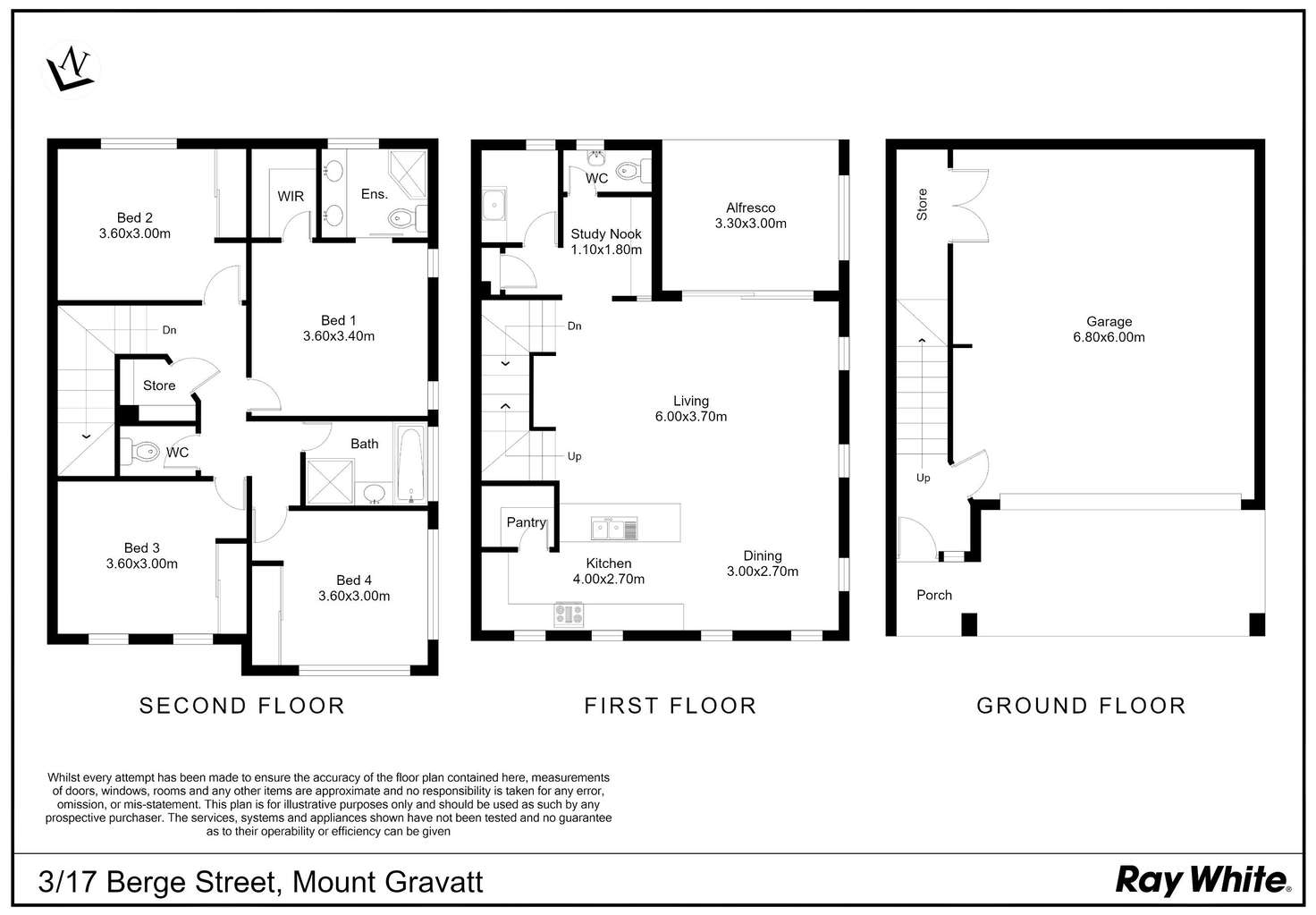 Floorplan of Homely townhouse listing, 3/17 Berge Street, Mount Gravatt QLD 4122