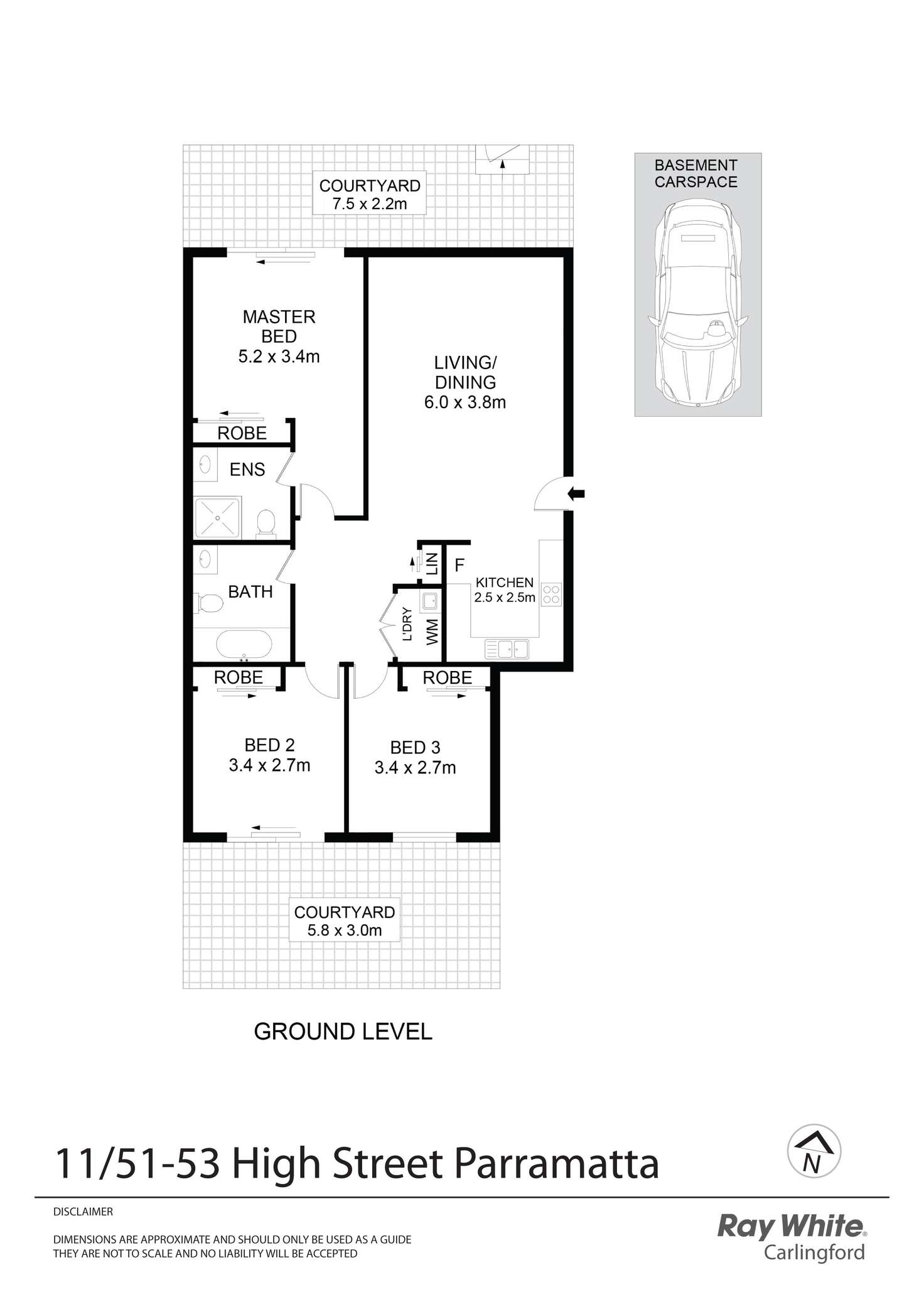 Floorplan of Homely apartment listing, 11/51A-53 High Street, Parramatta NSW 2150