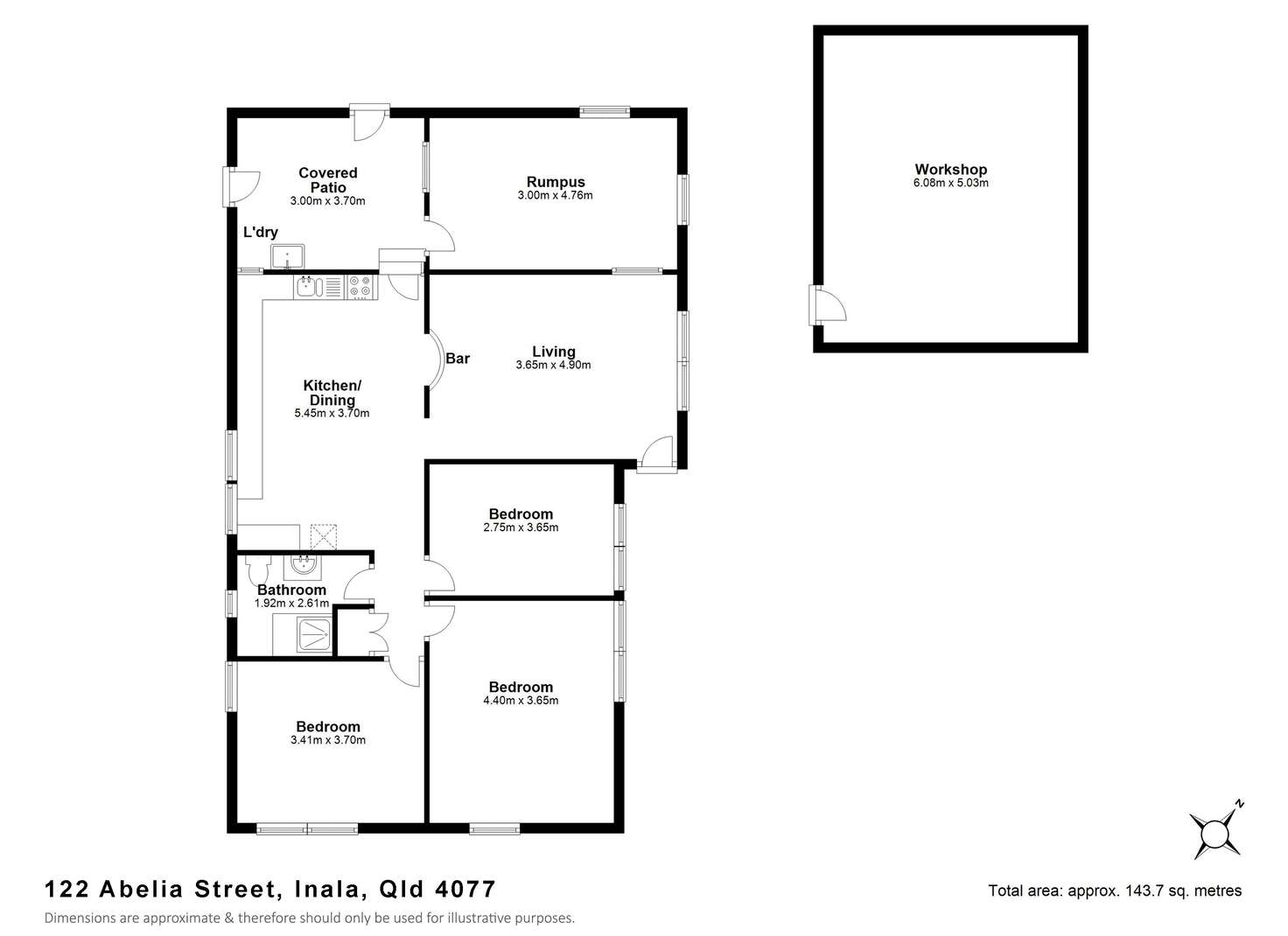 Floorplan of Homely house listing, 122 Abelia Street, Inala QLD 4077