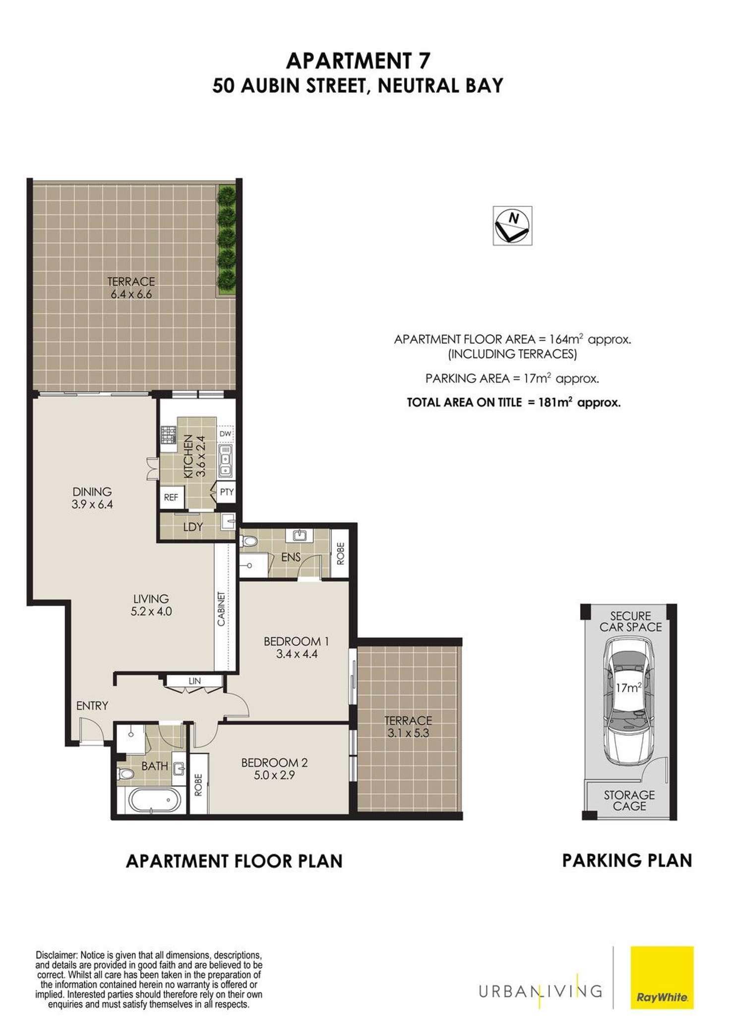 Floorplan of Homely apartment listing, 7/50 Aubin Street, Neutral Bay NSW 2089