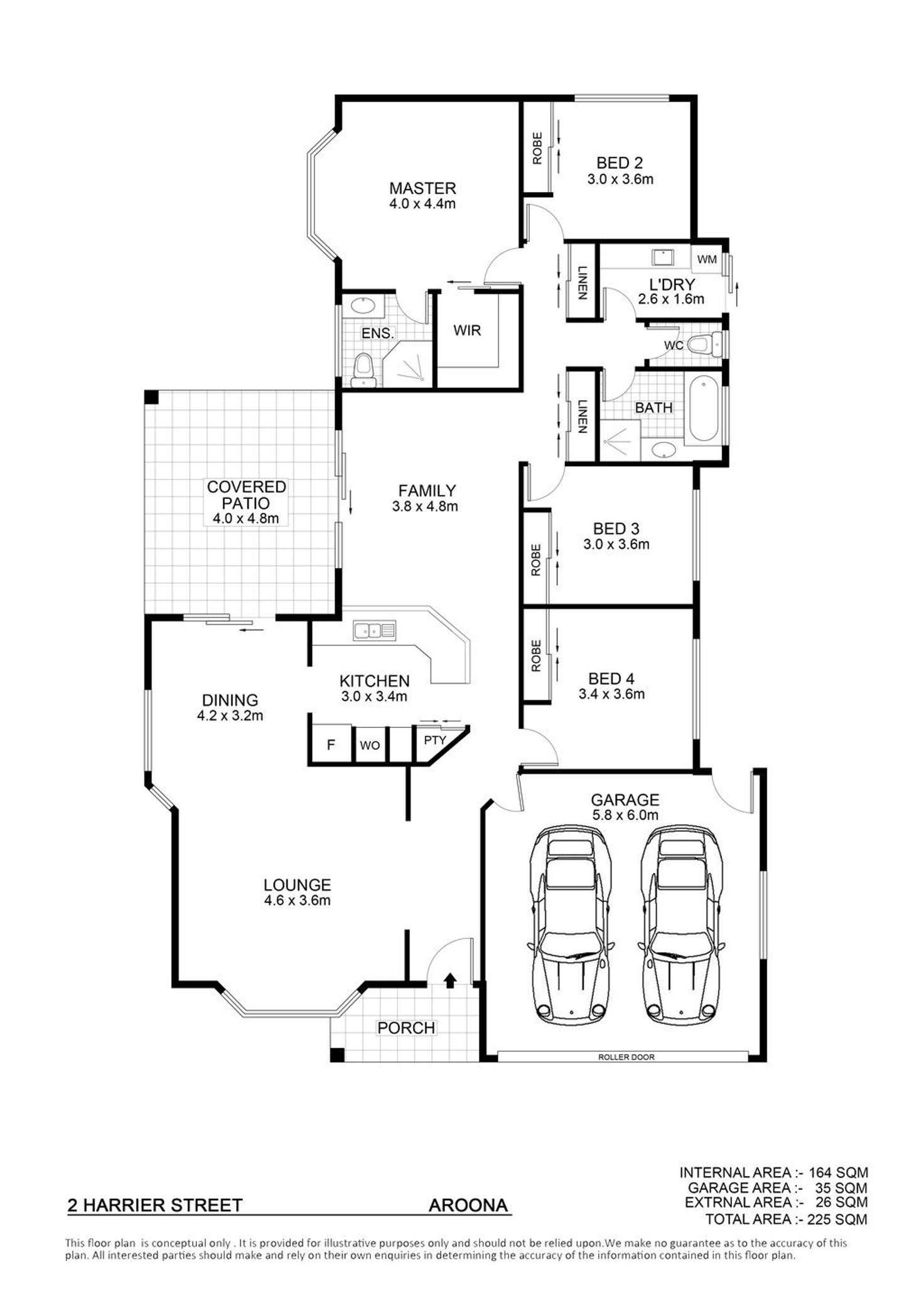 Floorplan of Homely house listing, 2 Harrier Street, Aroona QLD 4551