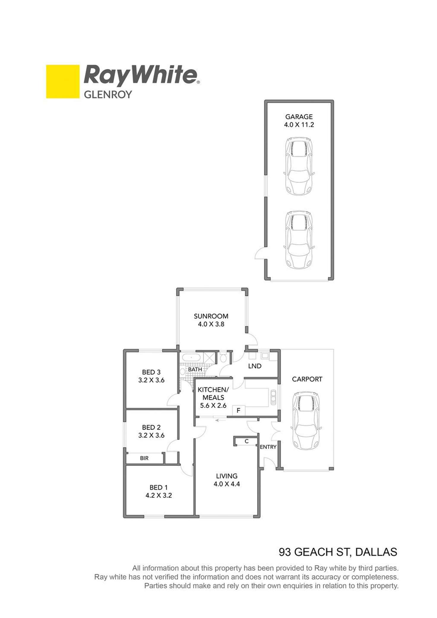 Floorplan of Homely house listing, 93 Geach Street, Dallas VIC 3047