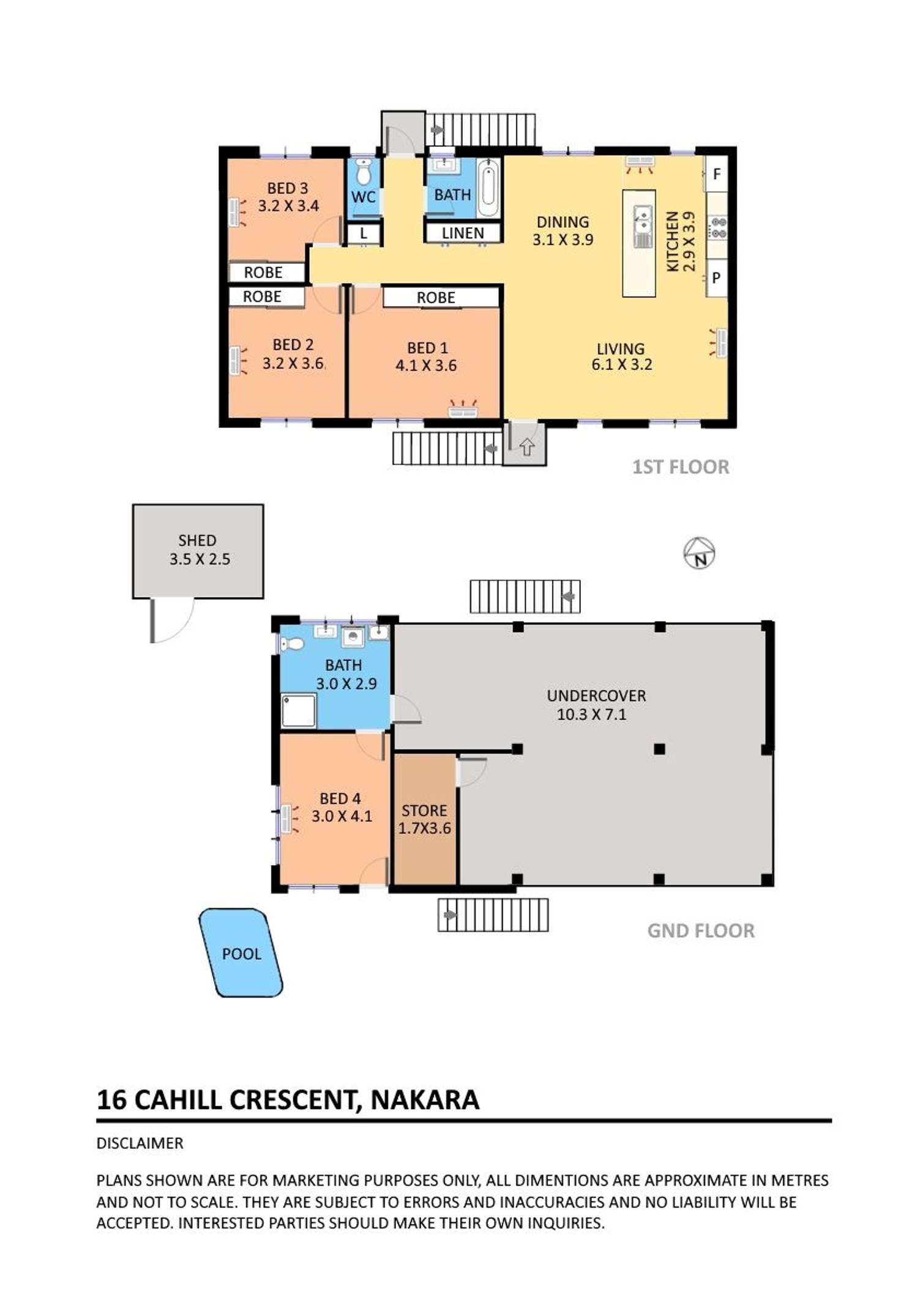 Floorplan of Homely house listing, 16 Cahill Crescent, Nakara NT 810