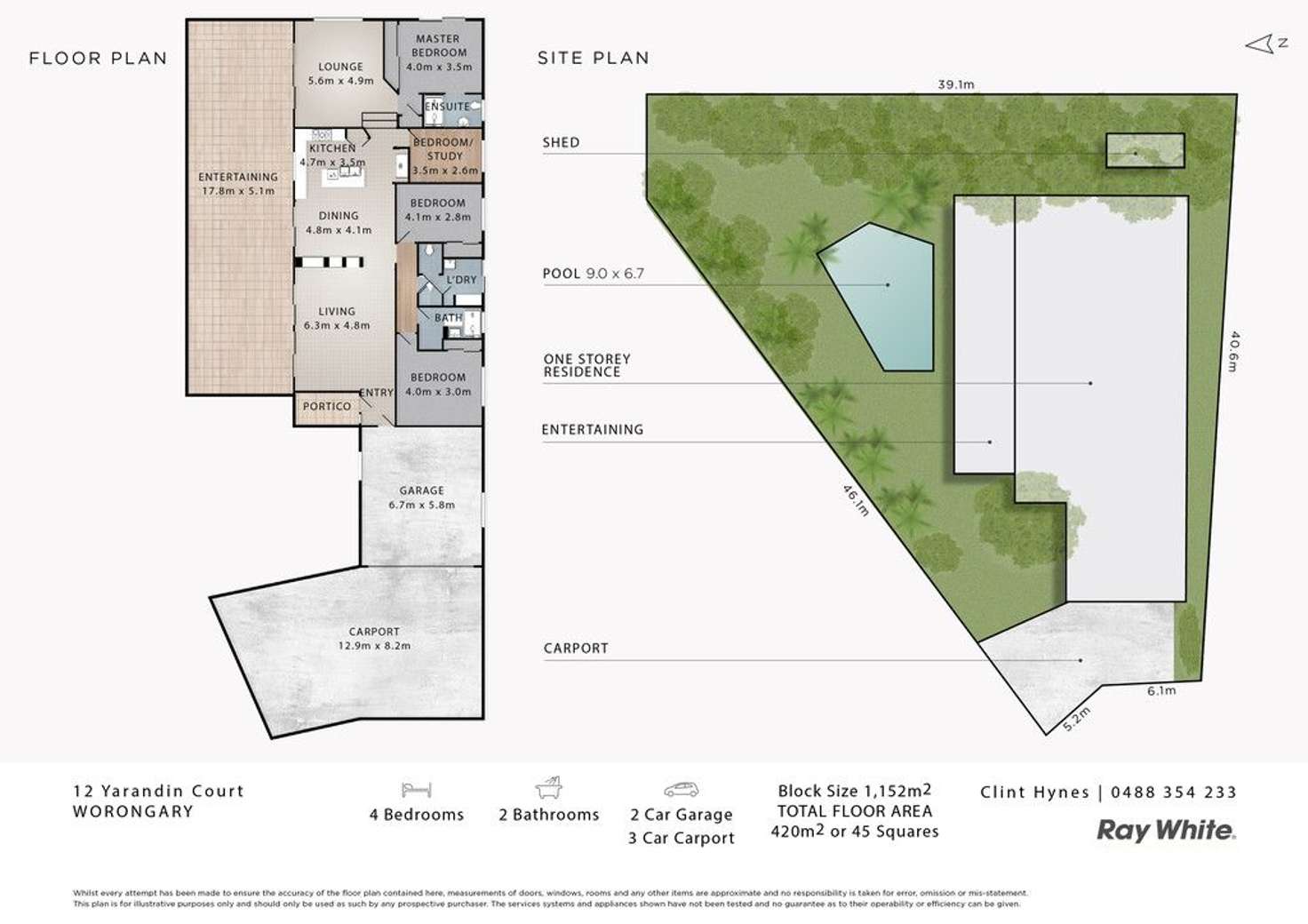 Floorplan of Homely house listing, 12 Yarandin Court, Worongary QLD 4213