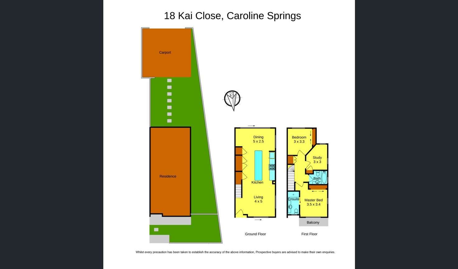 Floorplan of Homely townhouse listing, 18 Kai Close, Caroline Springs VIC 3023