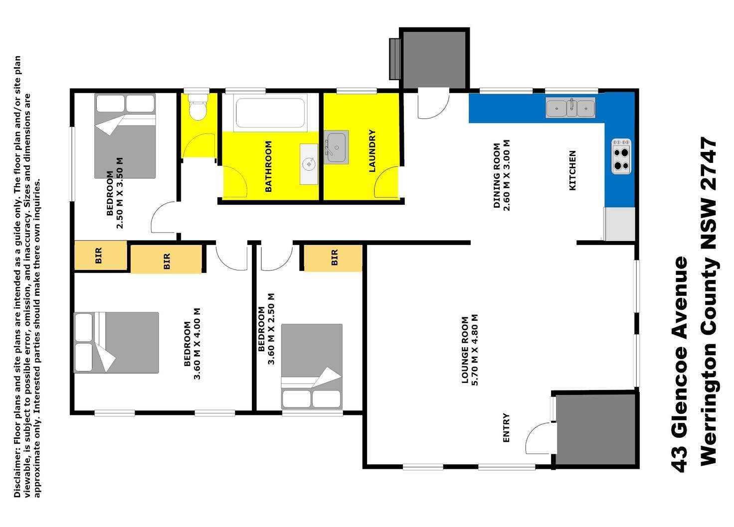 Floorplan of Homely house listing, 43 Glencoe Avenue, Werrington County NSW 2747