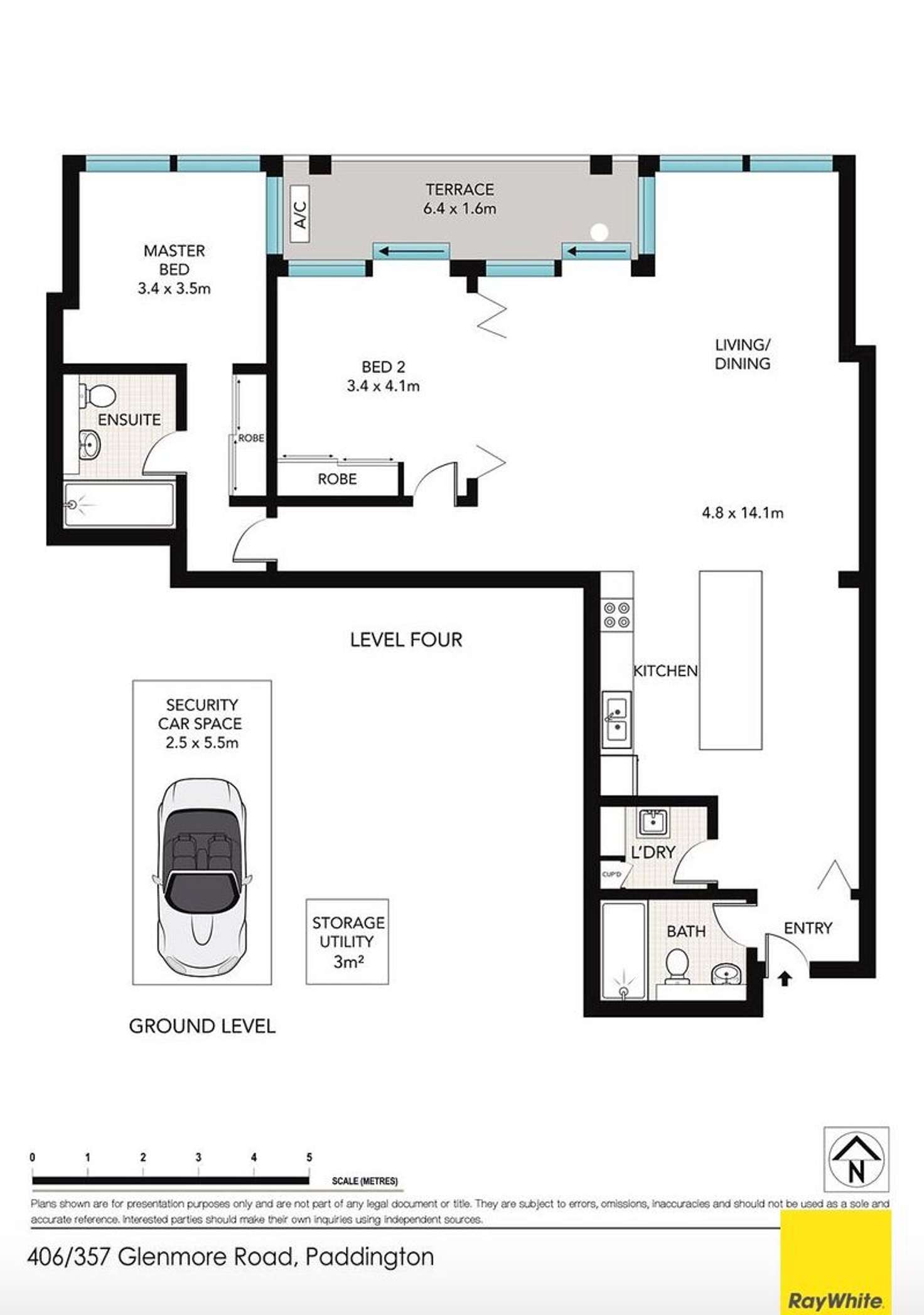 Floorplan of Homely apartment listing, 406/357 Glenmore Road, Paddington NSW 2021