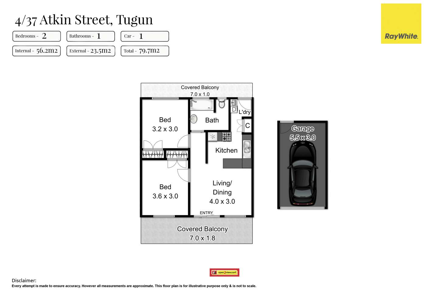 Floorplan of Homely unit listing, 4/37 Atkin Street, Tugun QLD 4224