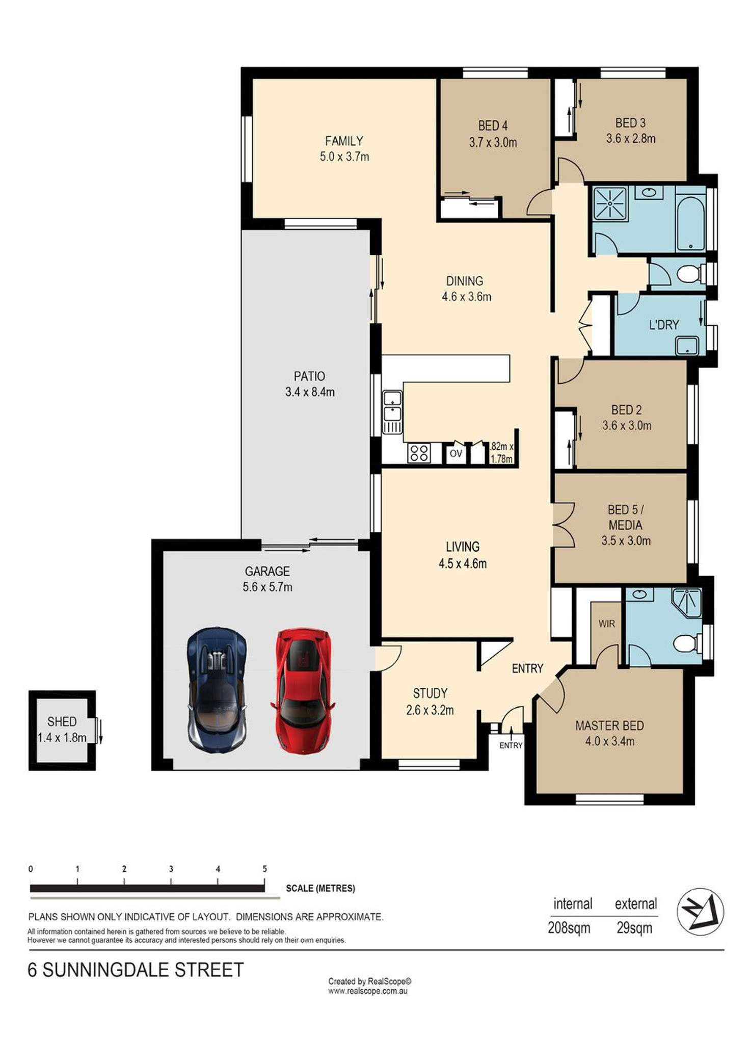 Floorplan of Homely house listing, 6 Sunningdale Street, Oxley QLD 4075