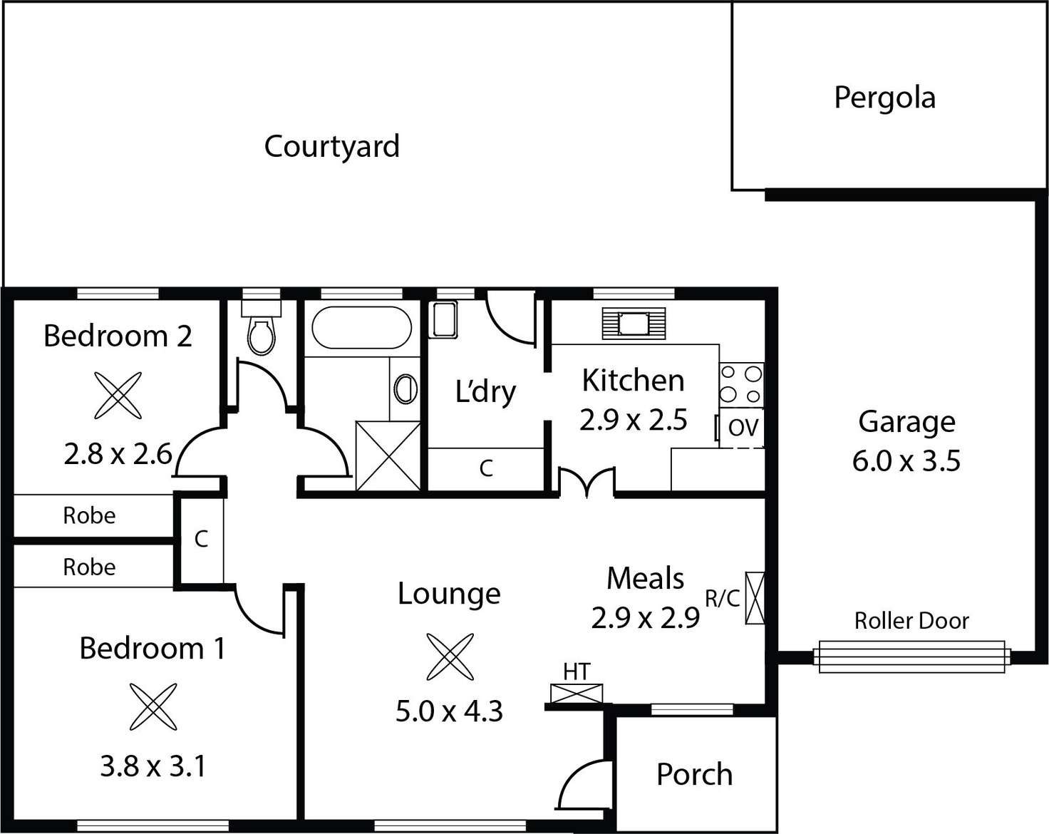 Floorplan of Homely house listing, 2/269 Tapleys Hill Road, Seaton SA 5023