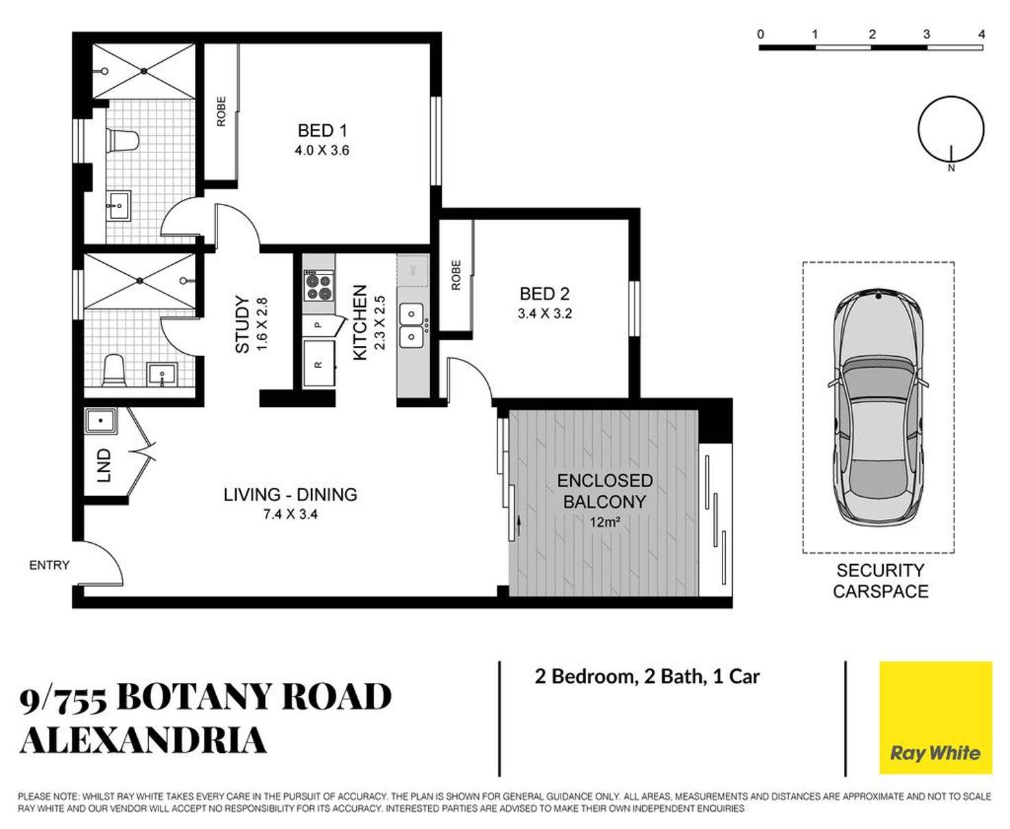 Floorplan of Homely apartment listing, 9/755-759 Botany Road, Rosebery NSW 2018
