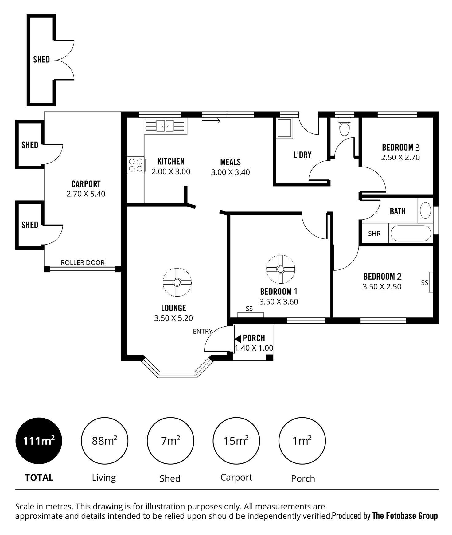 Floorplan of Homely house listing, 1/1A Carlisle Street, Camden Park SA 5038