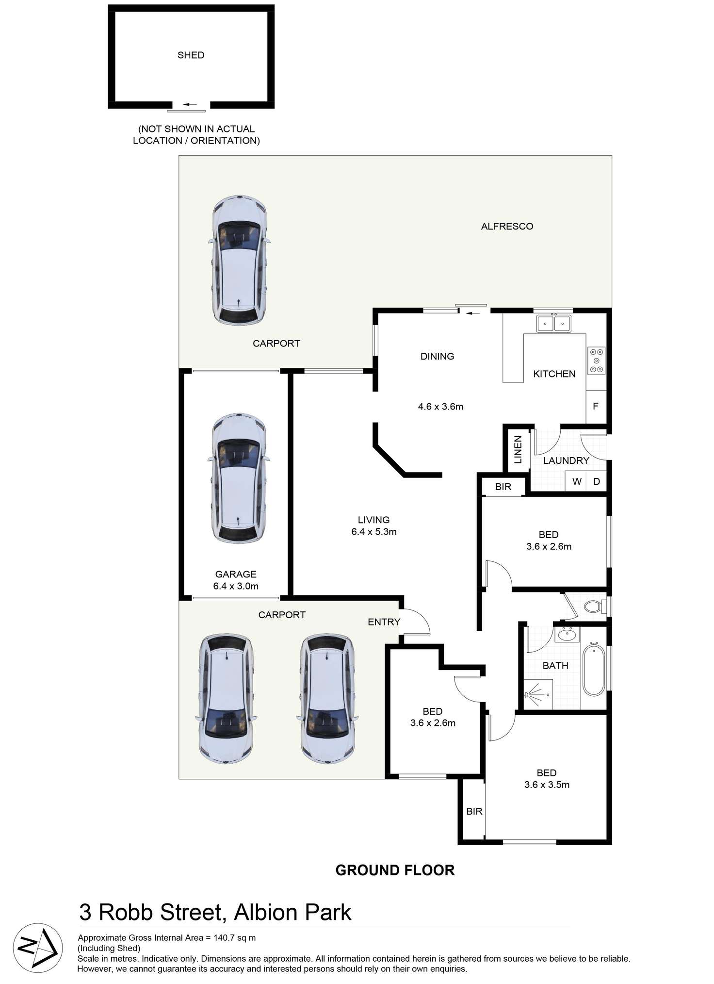 Floorplan of Homely house listing, 3 Robb Street, Albion Park NSW 2527