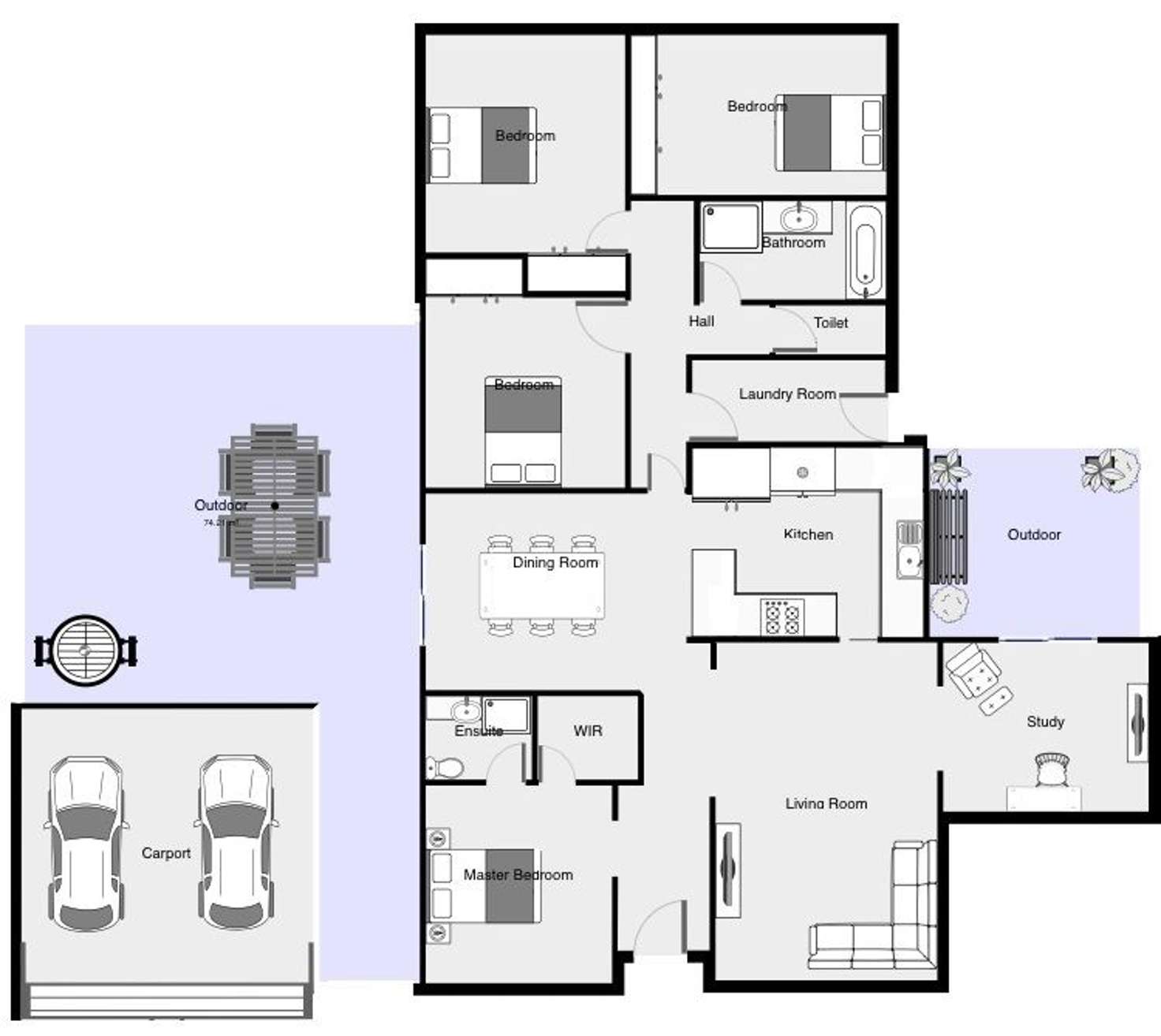 Floorplan of Homely house listing, 5 Dunning Drive, Mildura VIC 3500