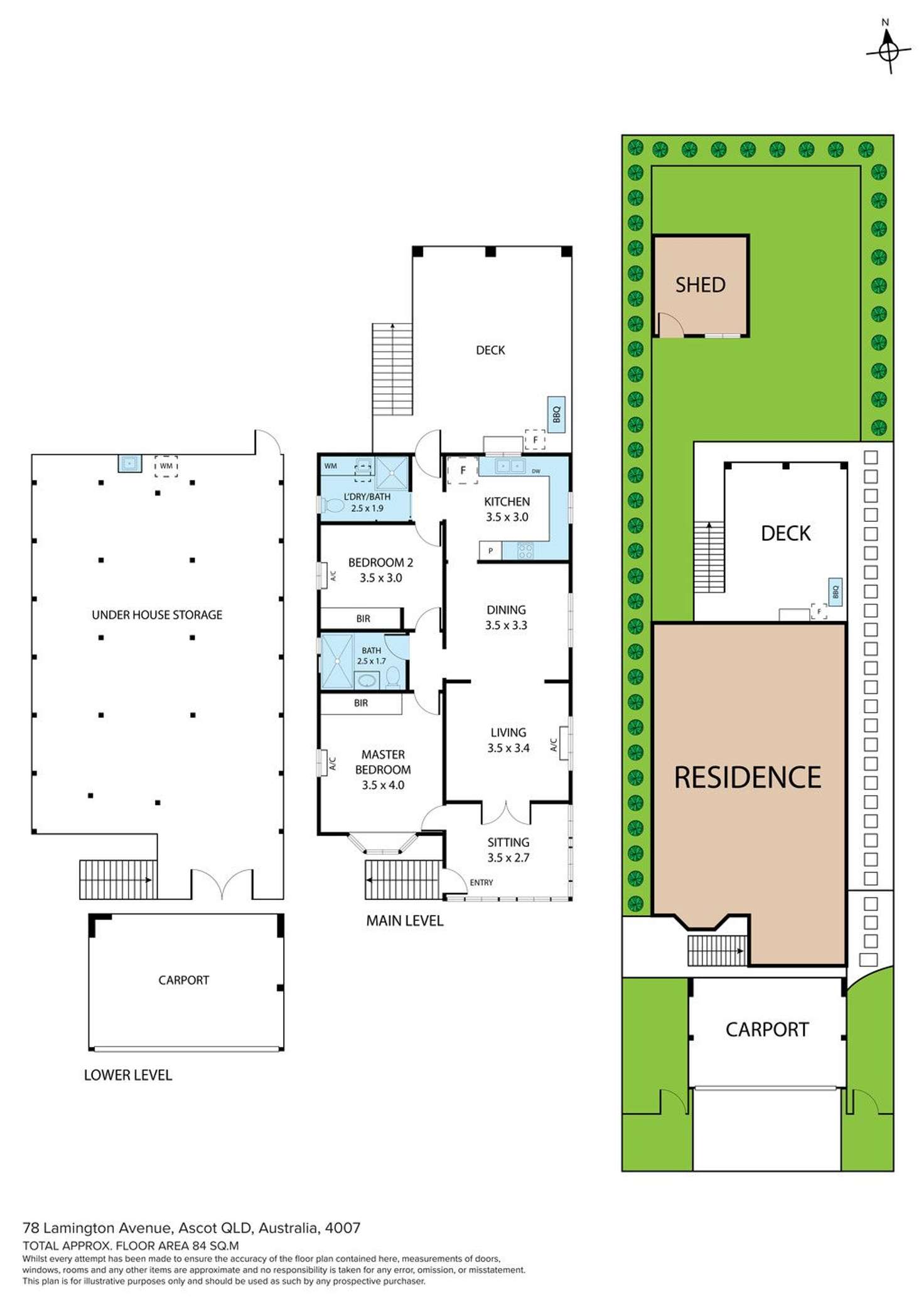 Floorplan of Homely house listing, 78 Lamington Avenue, Ascot QLD 4007