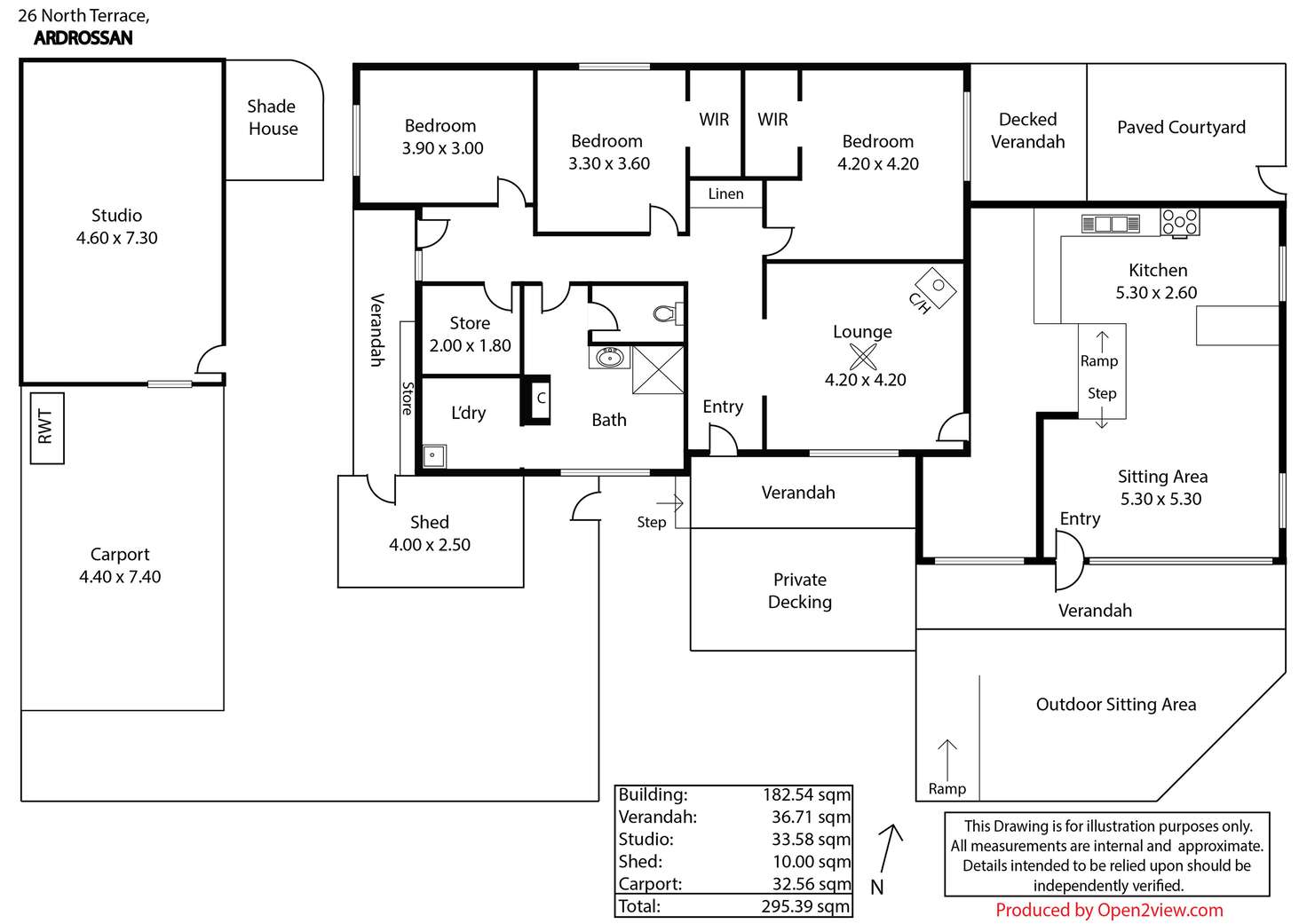 Floorplan of Homely house listing, 26 North Terrace, Ardrossan SA 5571