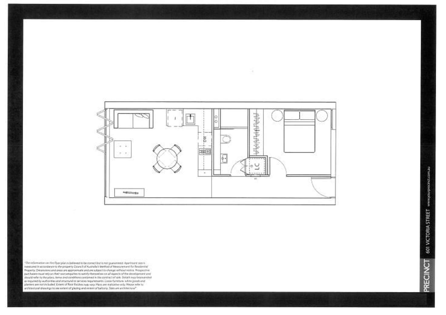 Floorplan of Homely apartment listing, EG11a/11 Flockhart Street, Abbotsford VIC 3067