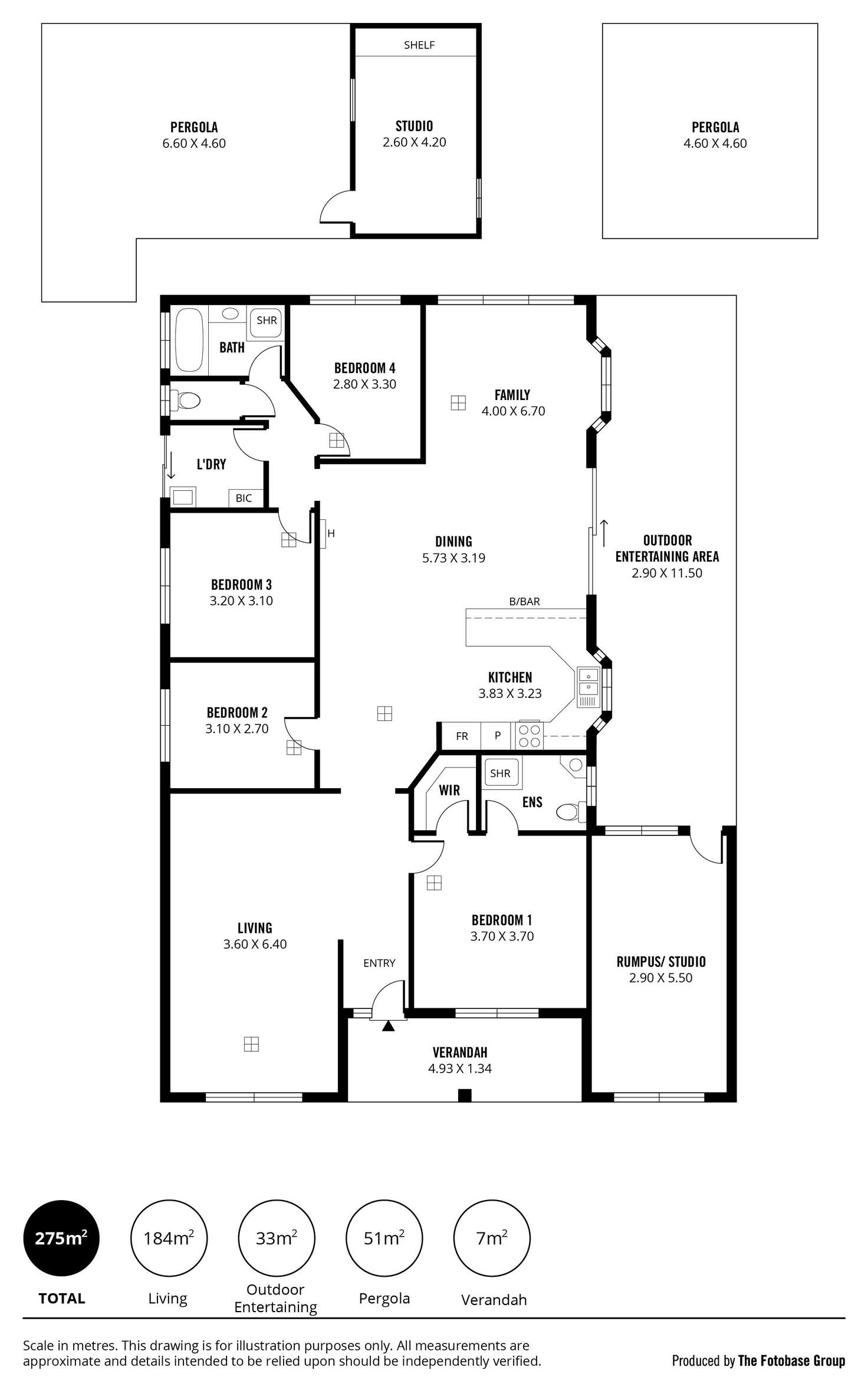 Floorplan of Homely house listing, 57 Liberator Drive, Paralowie SA 5108