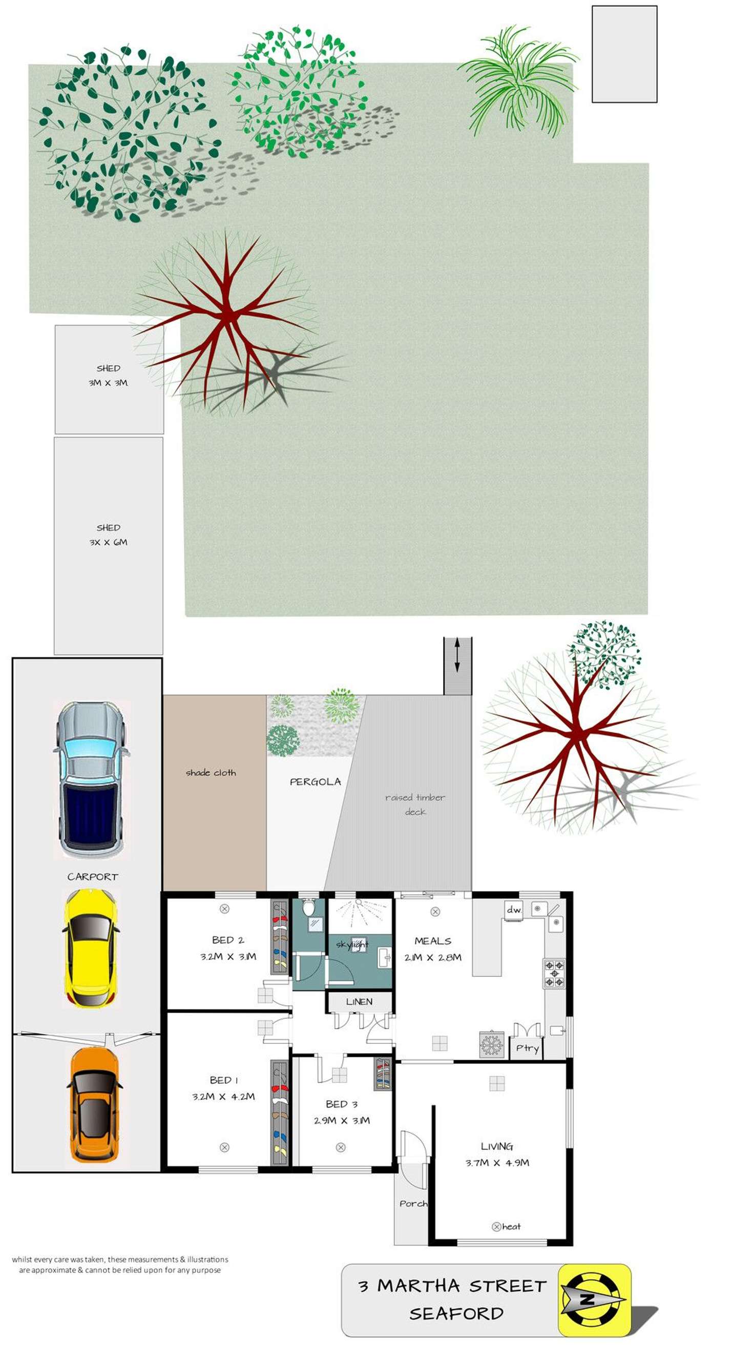 Floorplan of Homely house listing, 3 Martha Street, Seaford SA 5169