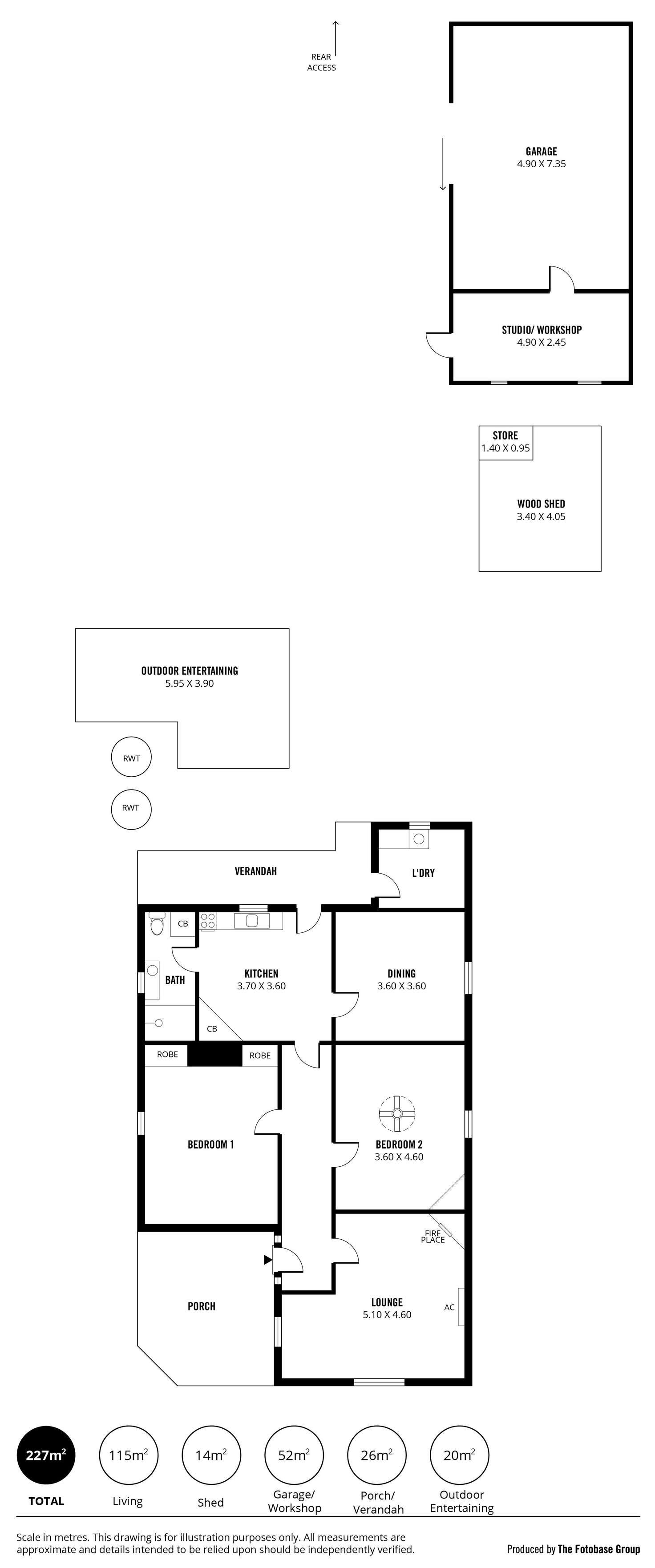 Floorplan of Homely house listing, 26 South Terrace, Strathalbyn SA 5255