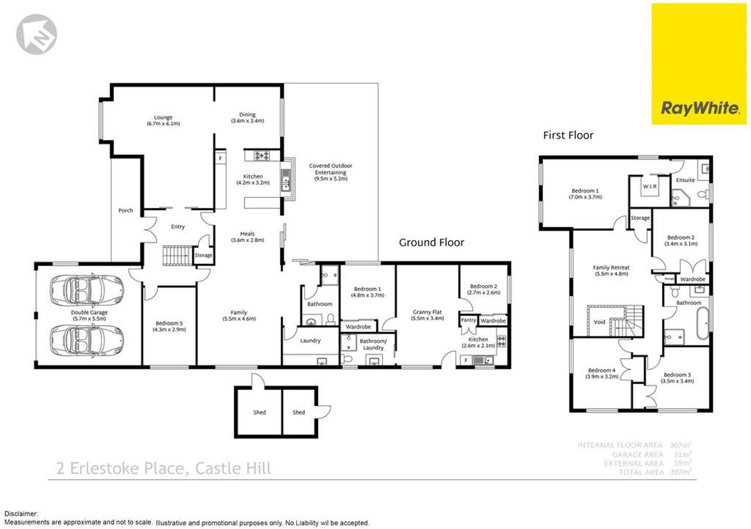 Floorplan of Homely house listing, 2 Erlestoke Place, Castle Hill NSW 2154