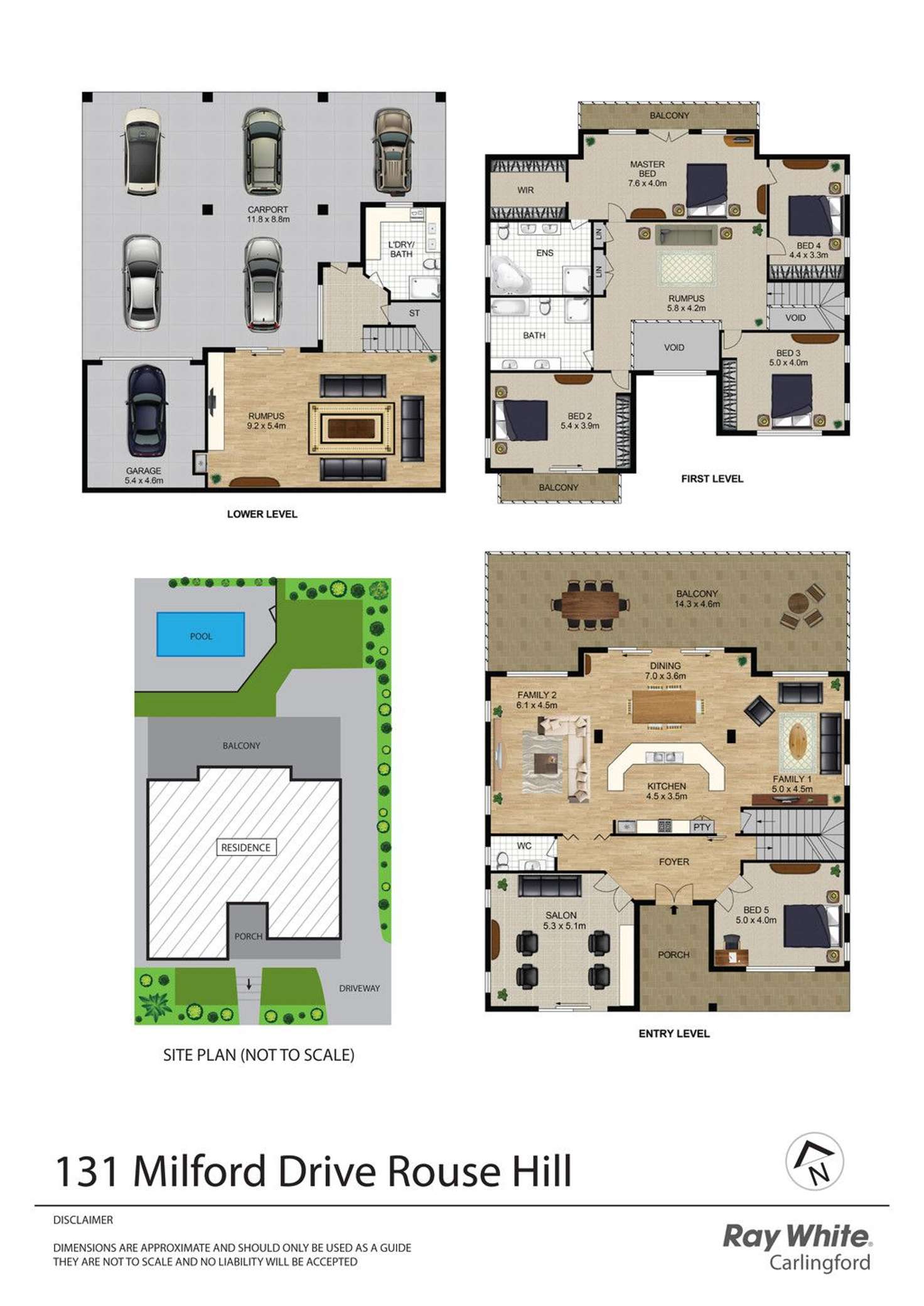 Floorplan of Homely house listing, 131 Milford Drive, Rouse Hill NSW 2155