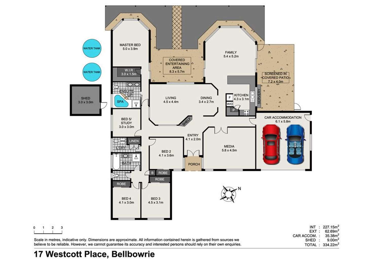 Floorplan of Homely house listing, 17 Westcott Place, Bellbowrie QLD 4070