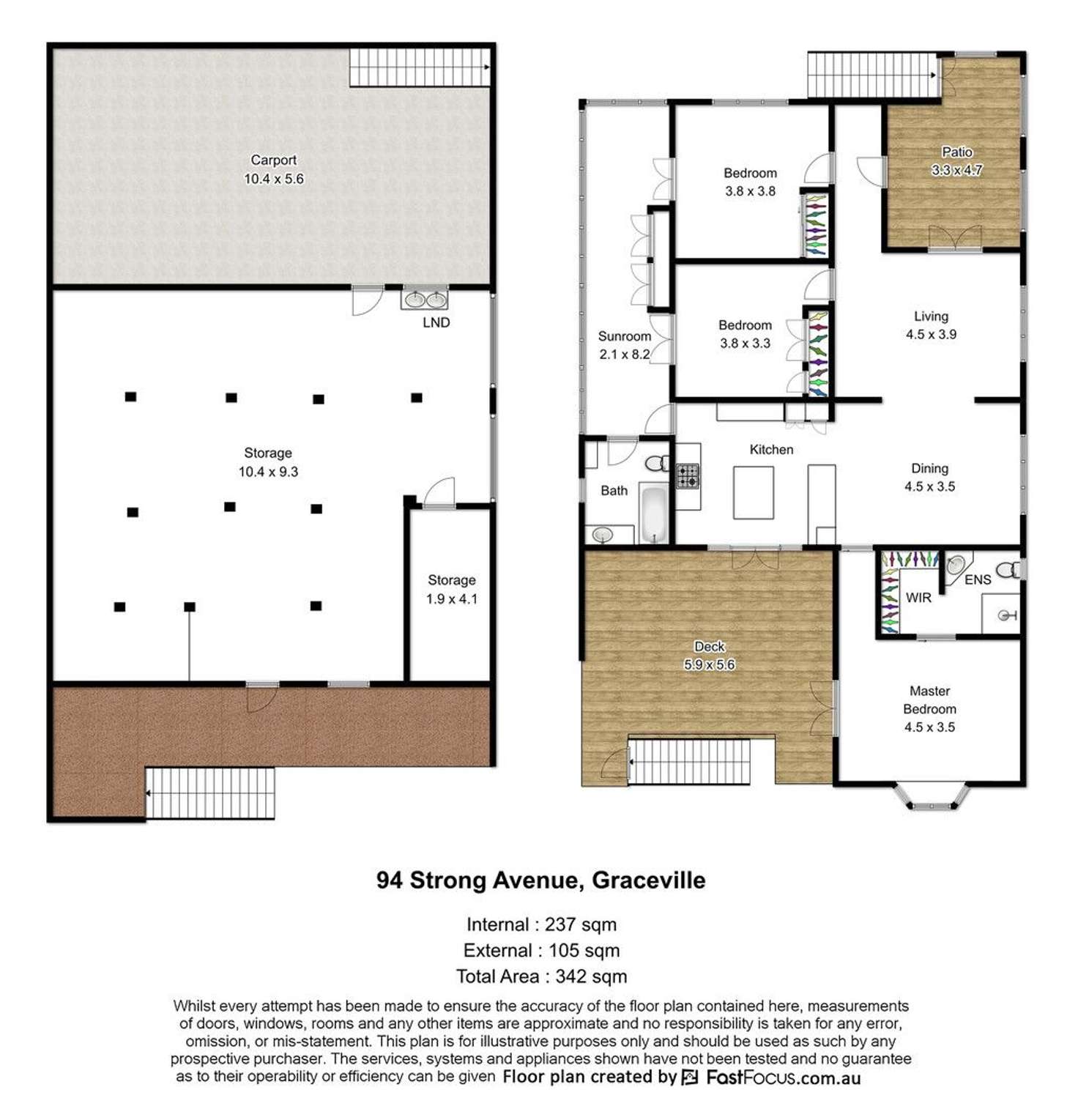 Floorplan of Homely house listing, 94 Strong Avenue, Graceville QLD 4075