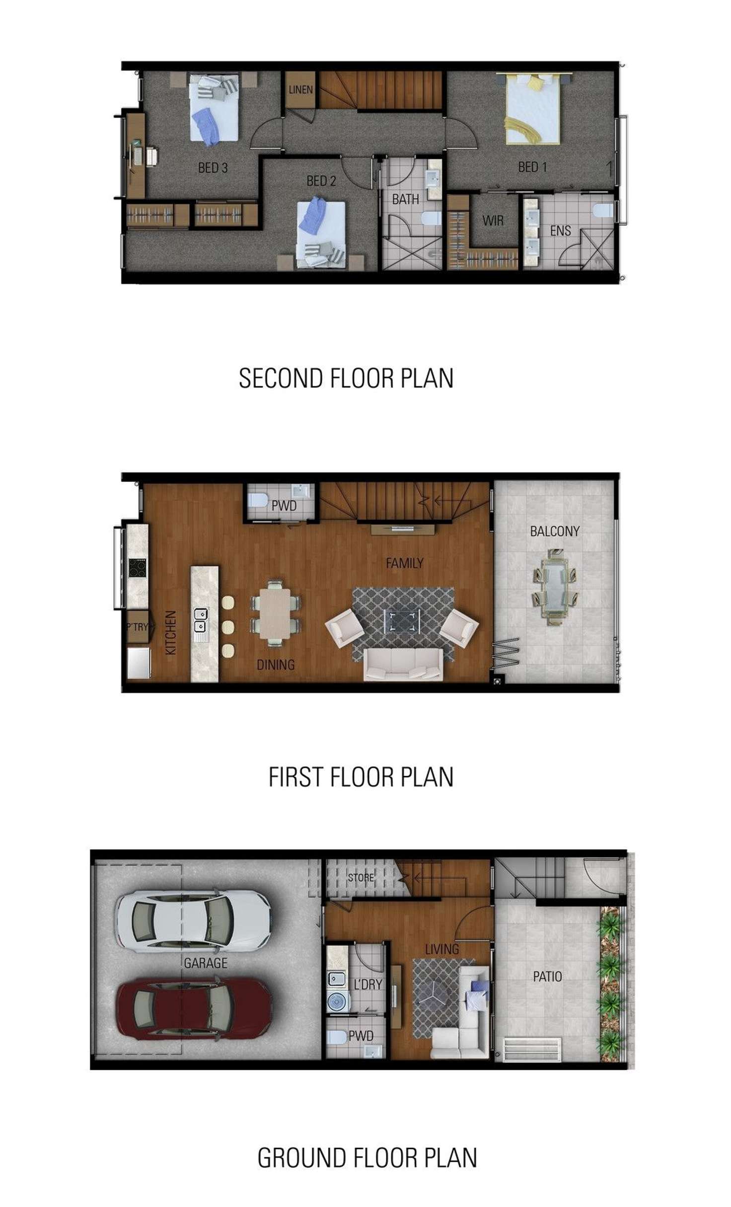 Floorplan of Homely townhouse listing, 102/129 Samford Road, Enoggera QLD 4051