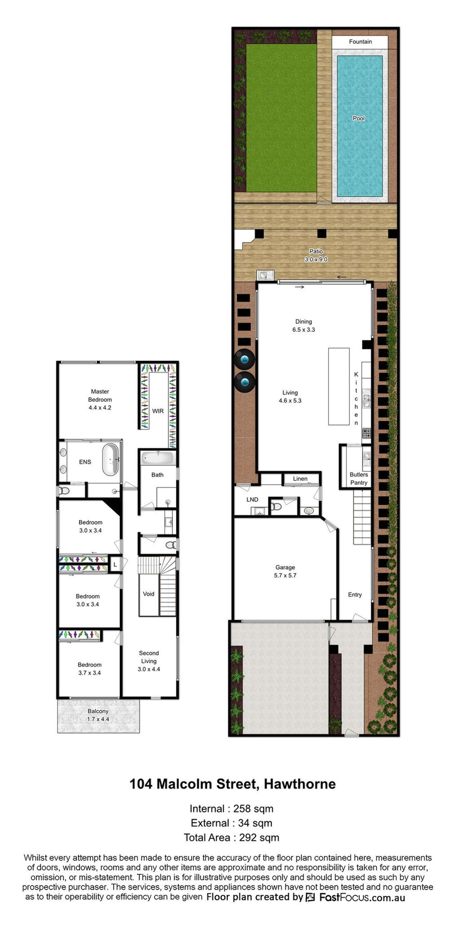 Floorplan of Homely house listing, 104 Malcolm Street, Hawthorne QLD 4171