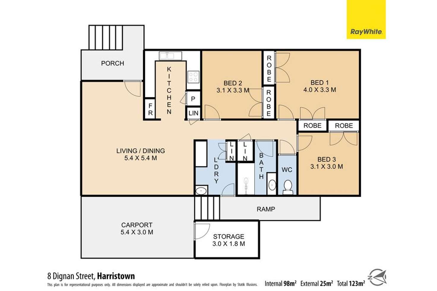 Floorplan of Homely house listing, 8 Dignan Street, Harristown QLD 4350