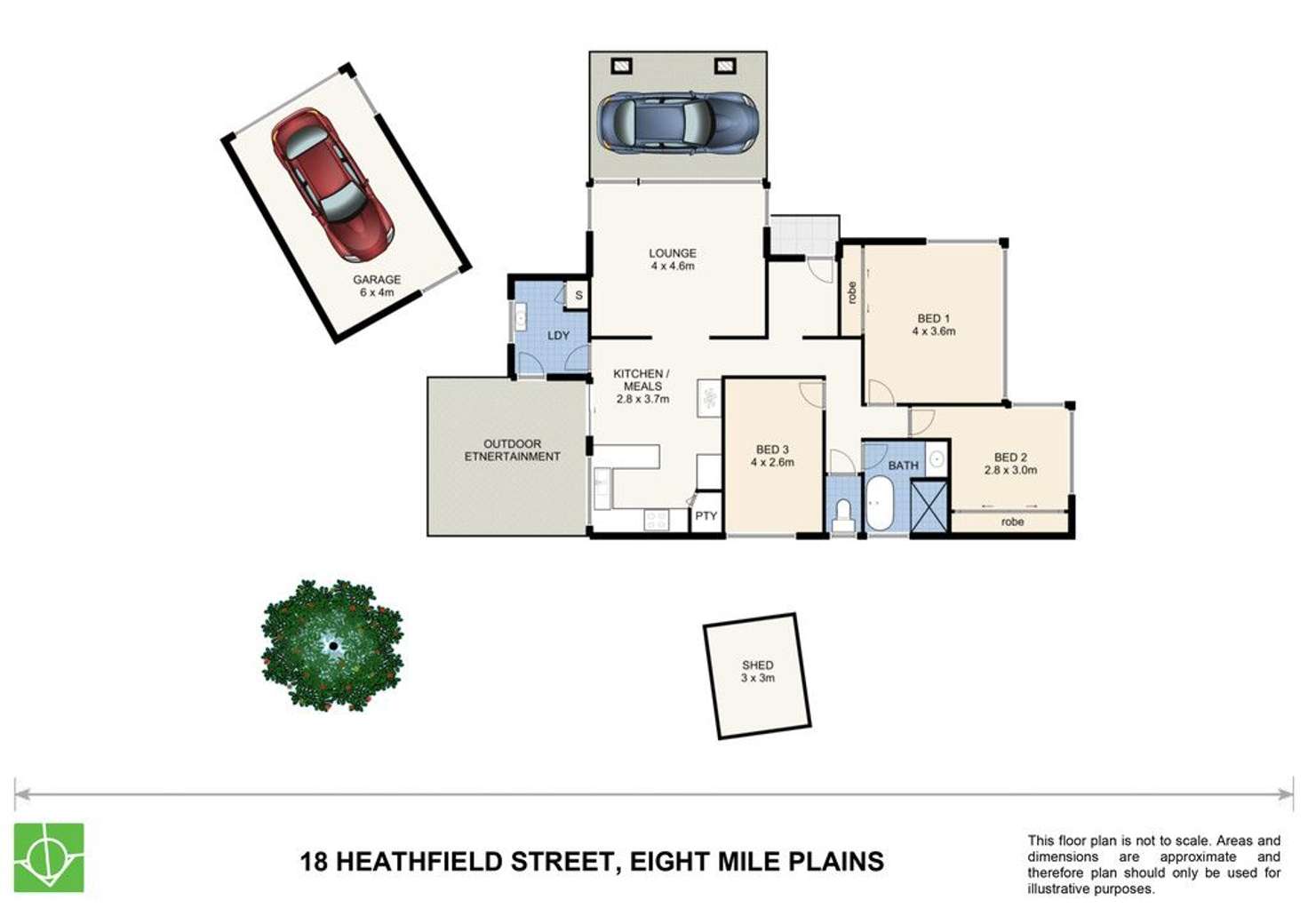 Floorplan of Homely house listing, 18 Heathfield Street, Eight Mile Plains QLD 4113