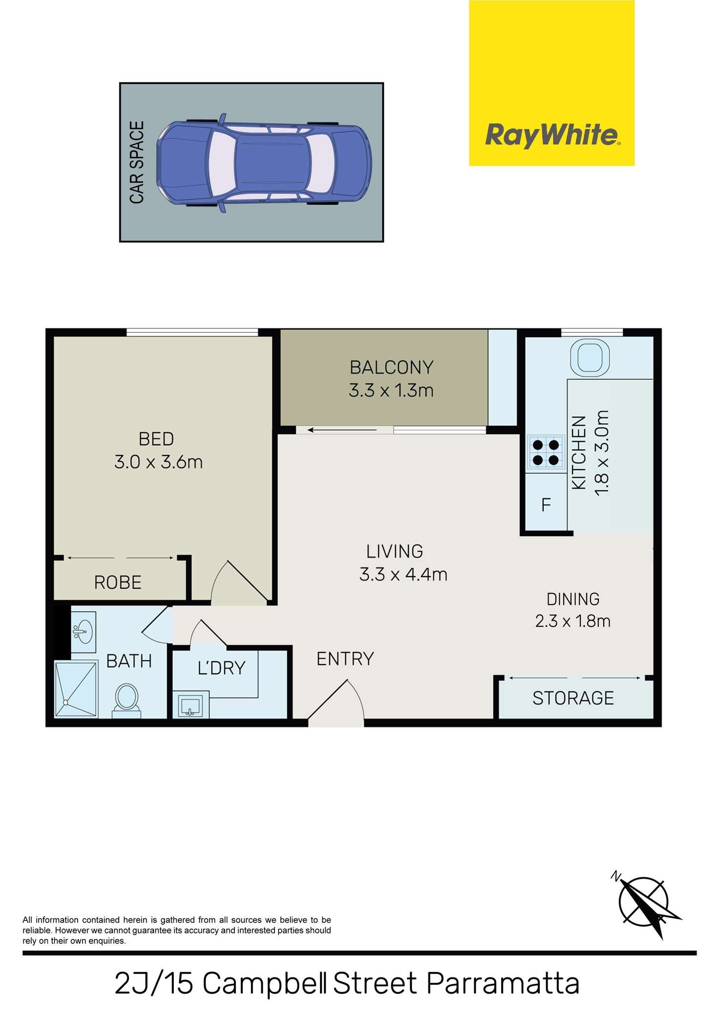 Floorplan of Homely apartment listing, 2J/15 Campbell Street, Parramatta NSW 2150