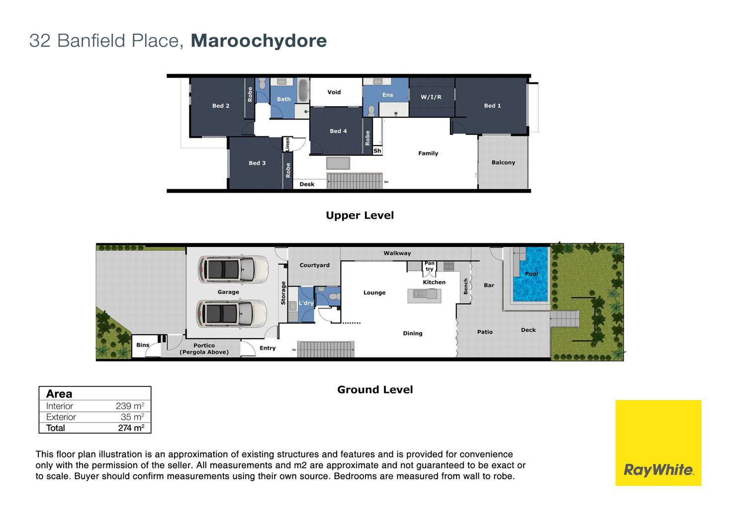 Floorplan of Homely house listing, 32 Banfield Place, Maroochydore QLD 4558