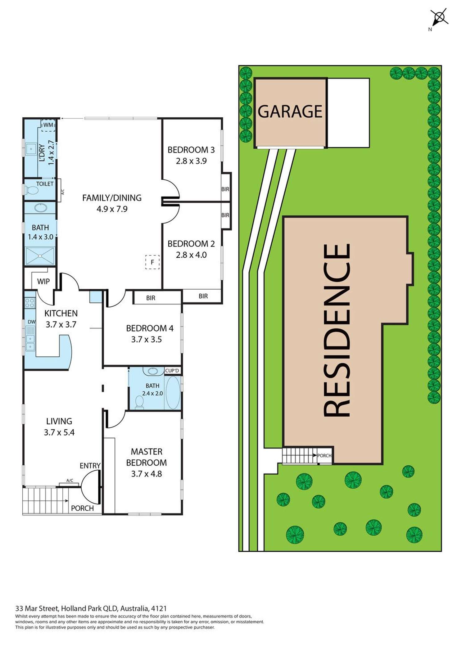 Floorplan of Homely house listing, 33 Mar Street, Holland Park QLD 4121