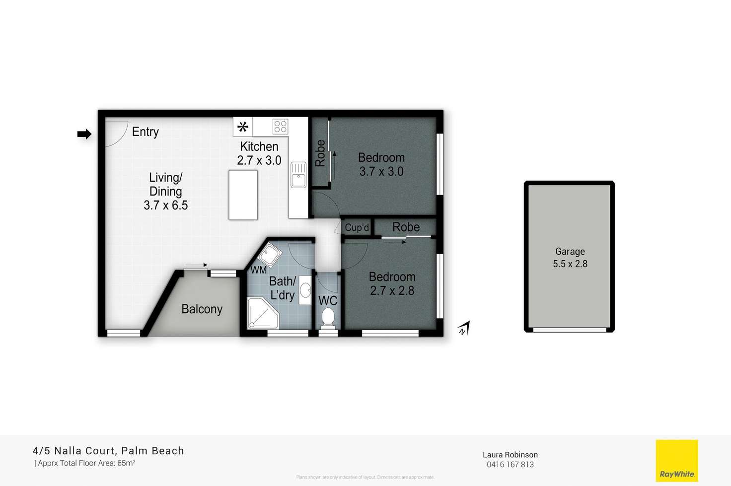 Floorplan of Homely unit listing, 4/5 Nalla Court, Palm Beach QLD 4221
