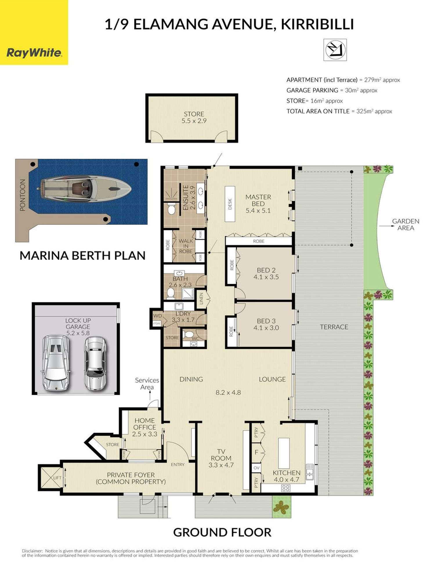 Floorplan of Homely apartment listing, 1/9 Elamang Avenue, Kirribilli NSW 2061